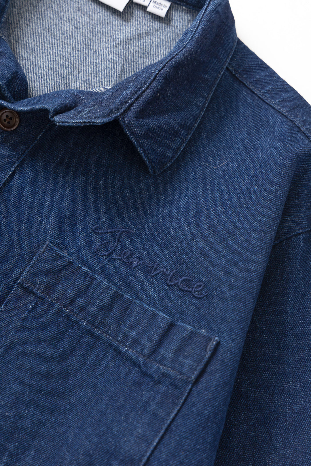 Denim Script Popover - One Wash