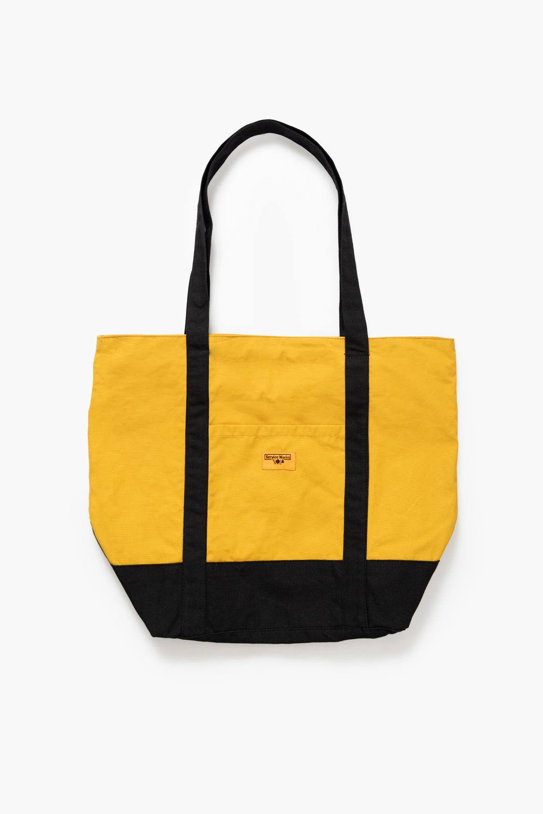 Waxed Cotton Tote Bag - Ochre