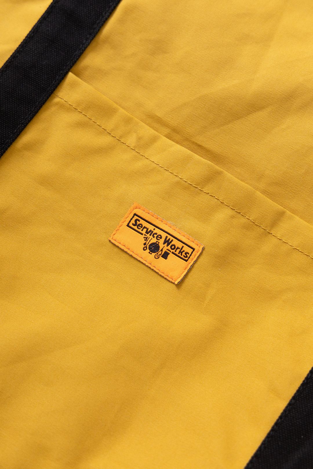 Waxed Cotton Tote Bag - Ochre
