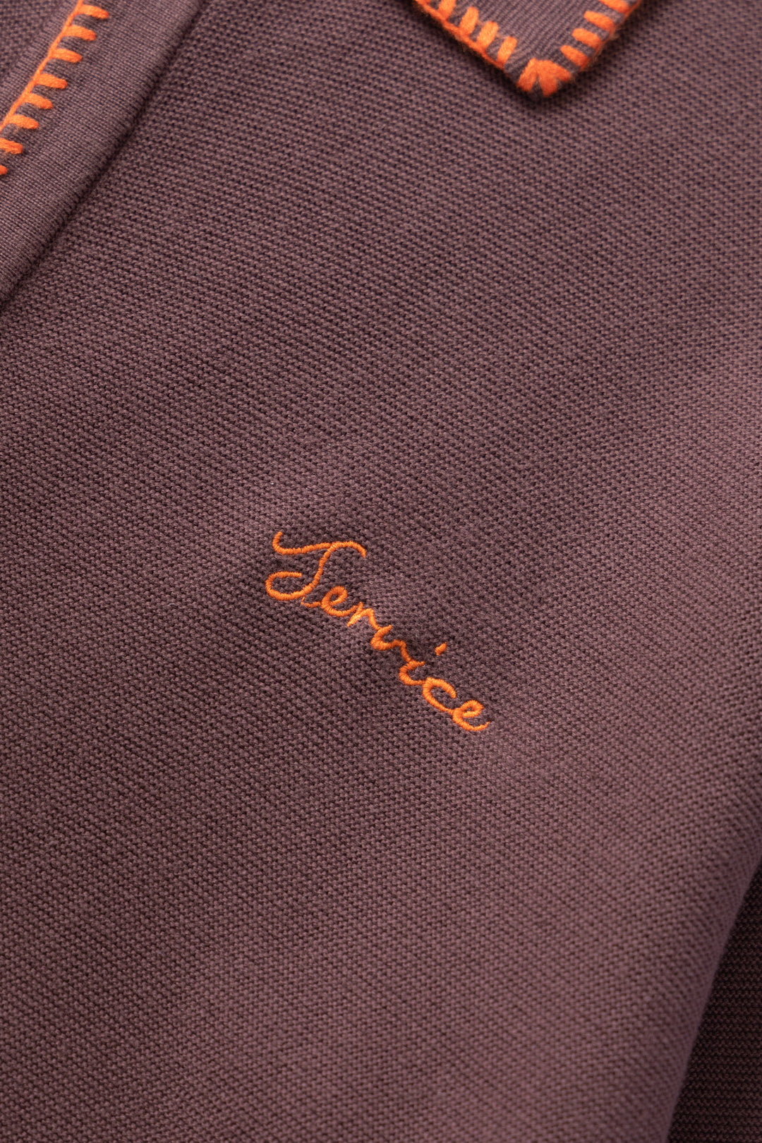 Blanket Stitch Cardigan - Brown