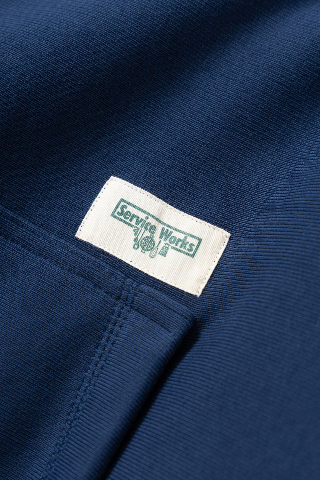 Contrast Stitch Hoodie - Navy