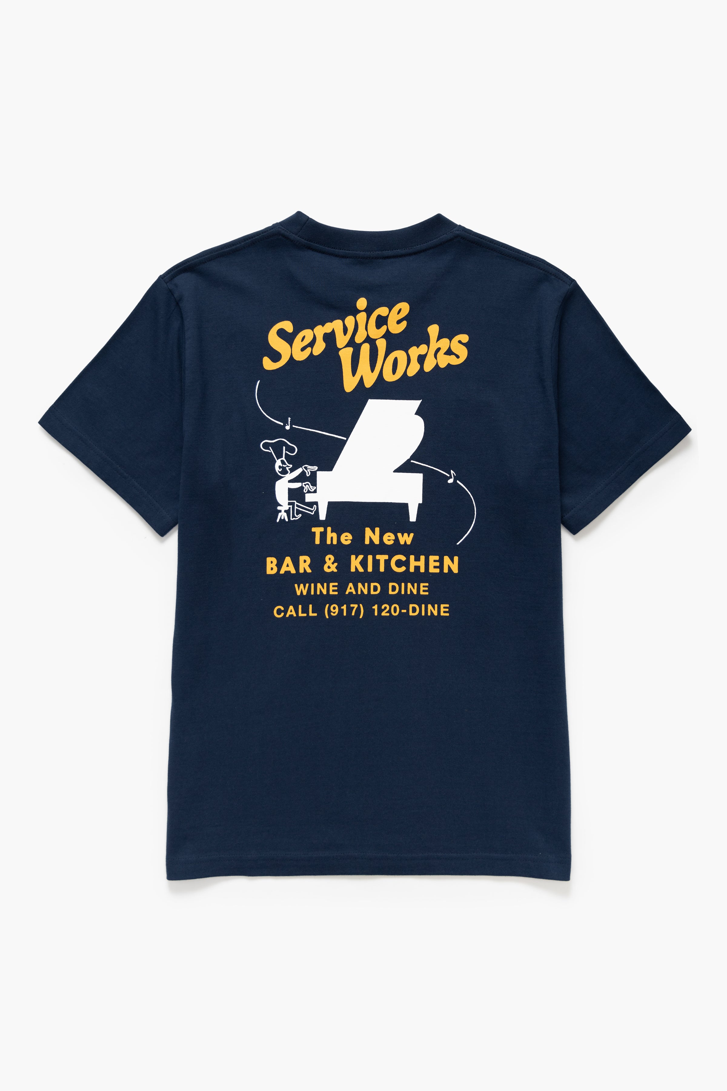 Service Works - Bar & Kitchen Tee - Navy – Service Works London