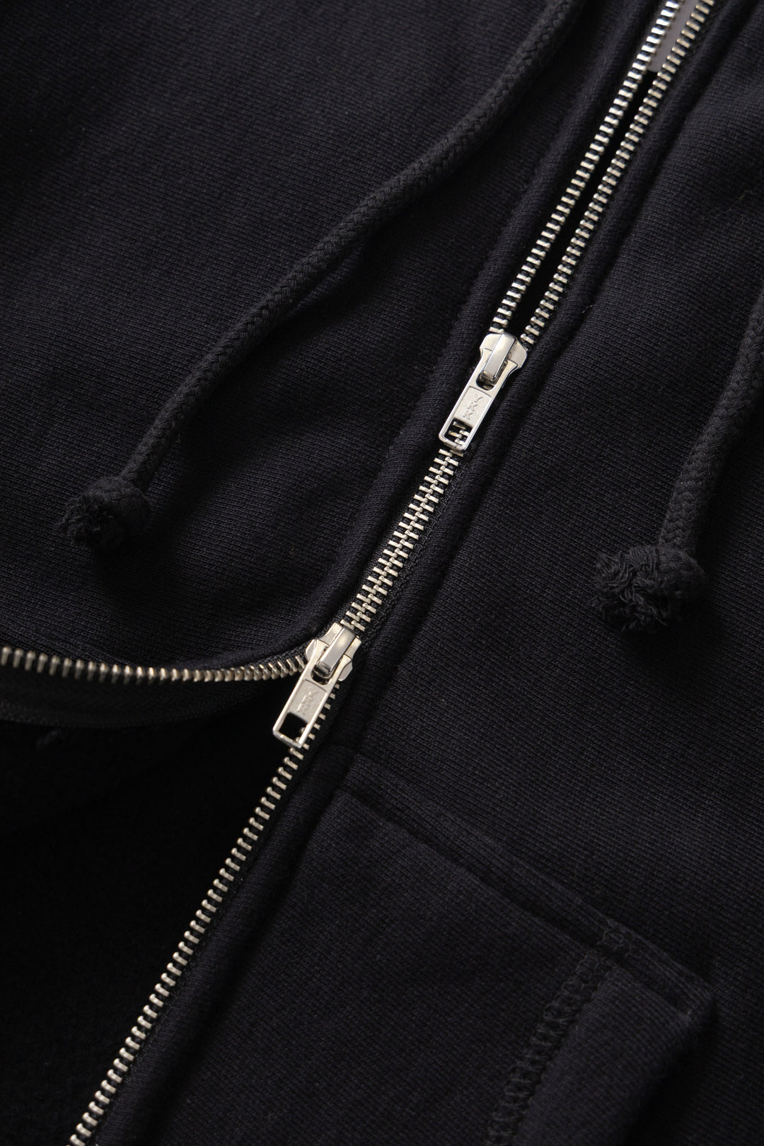Martini Zipper Hoodie - Black