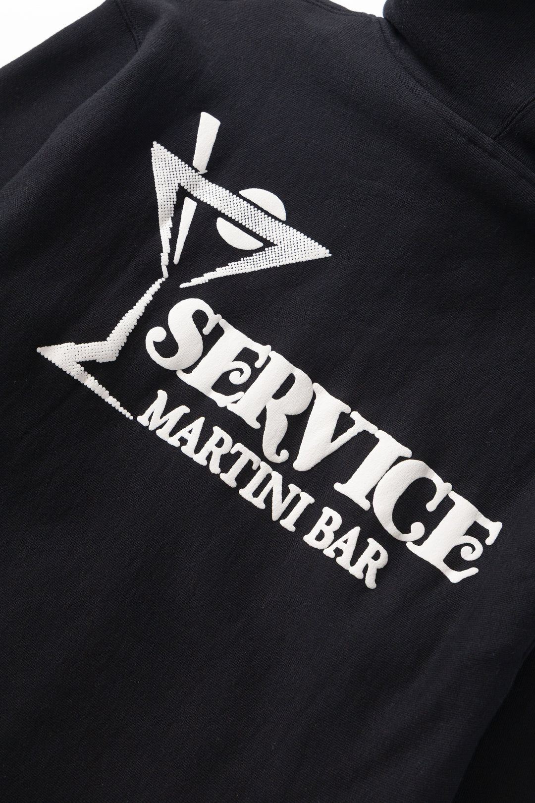 Martini Zipper Hoodie - Black