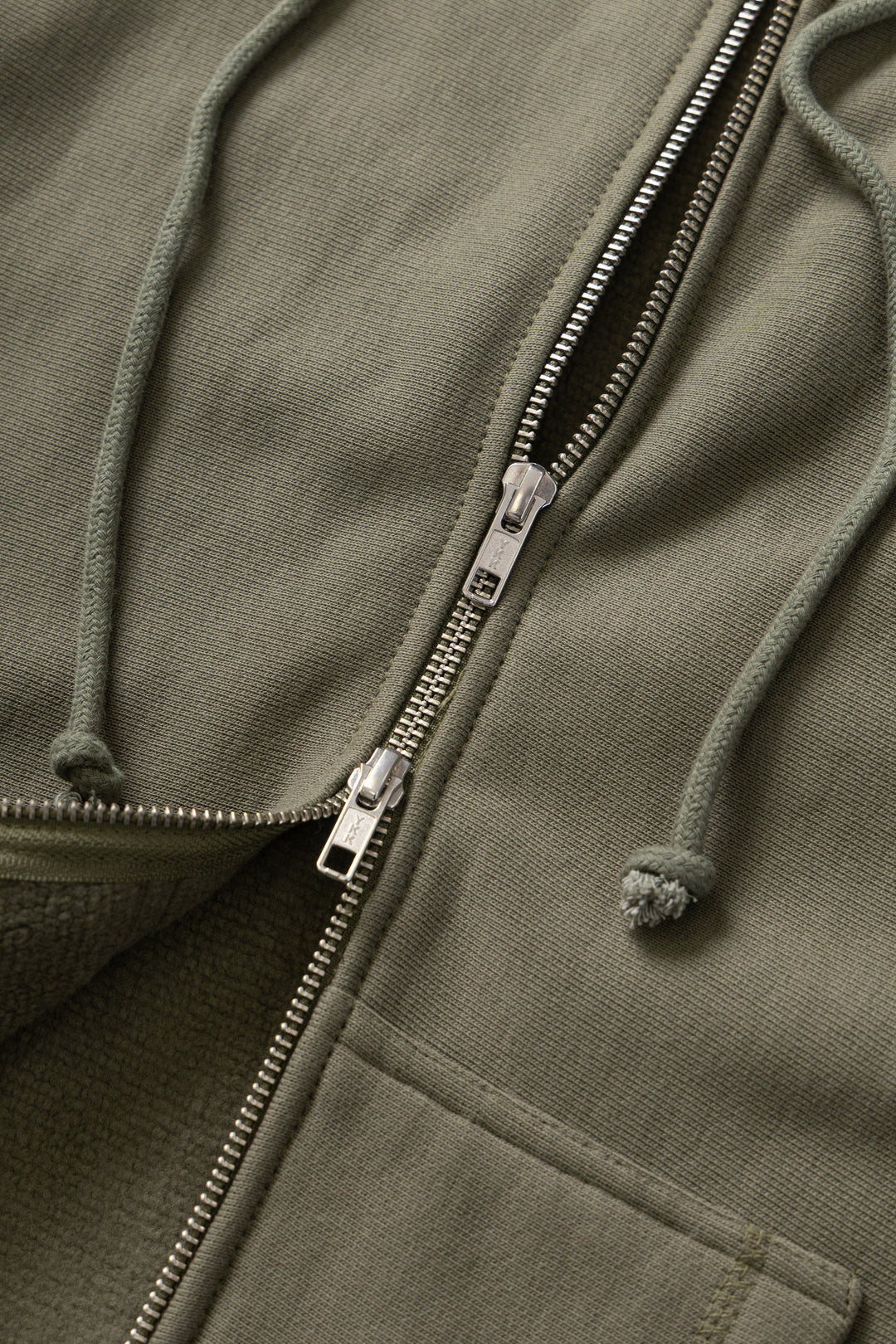 Martini Zipper Hoodie - Olive