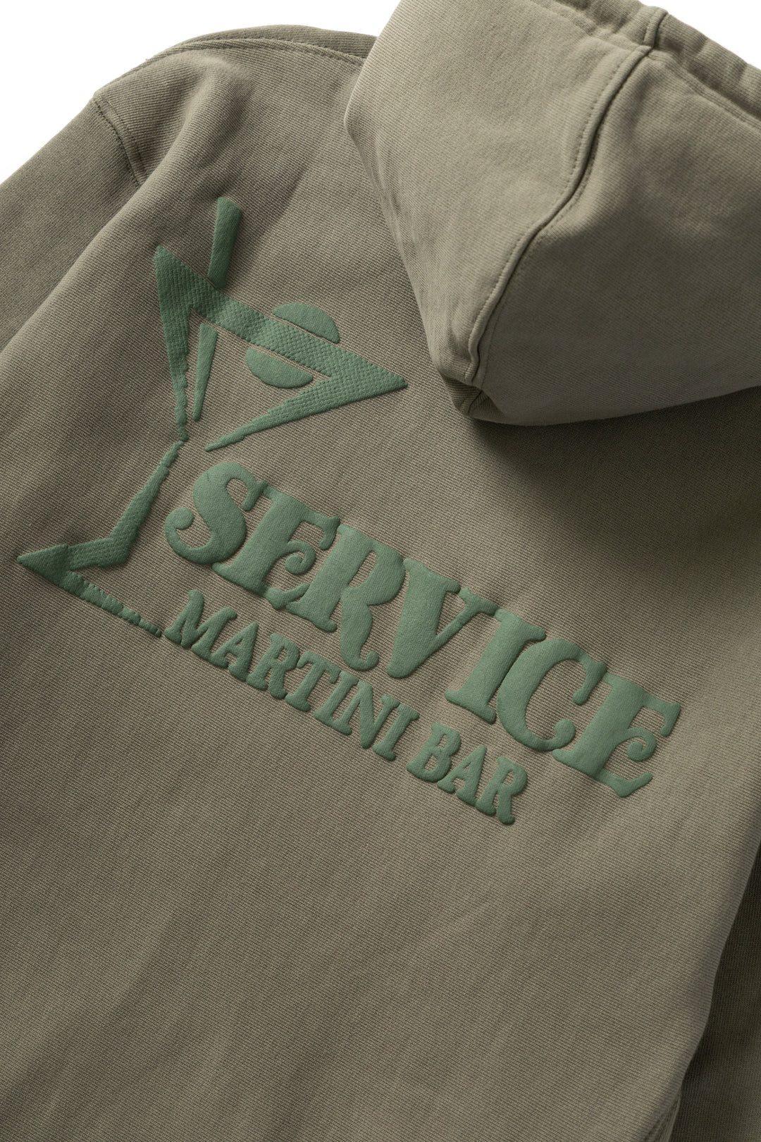 Martini Zipper Hoodie - Olive