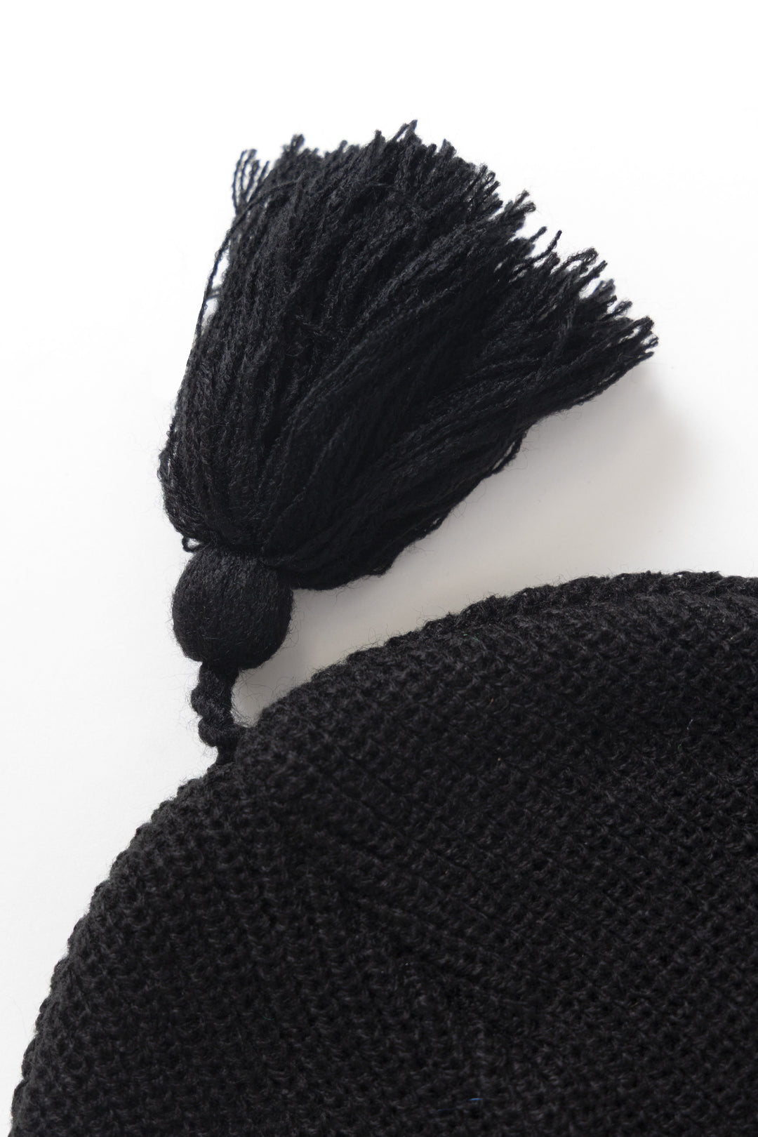 Tassel Beanie - Black