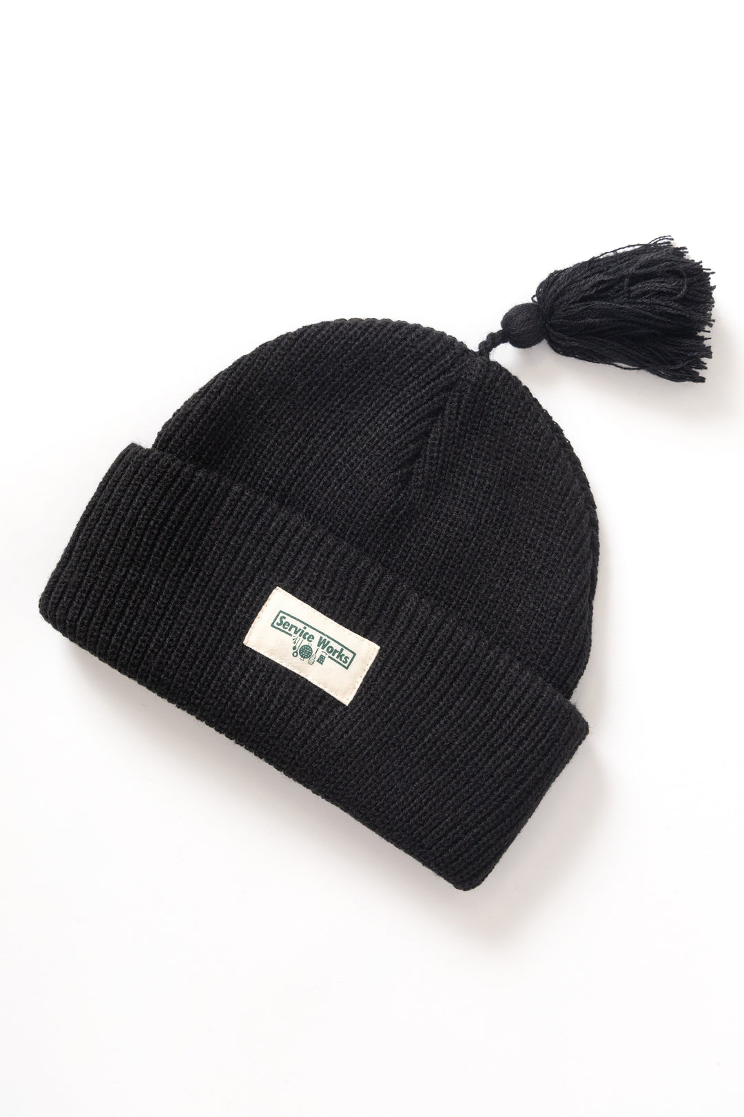 Tassel Beanie - Black