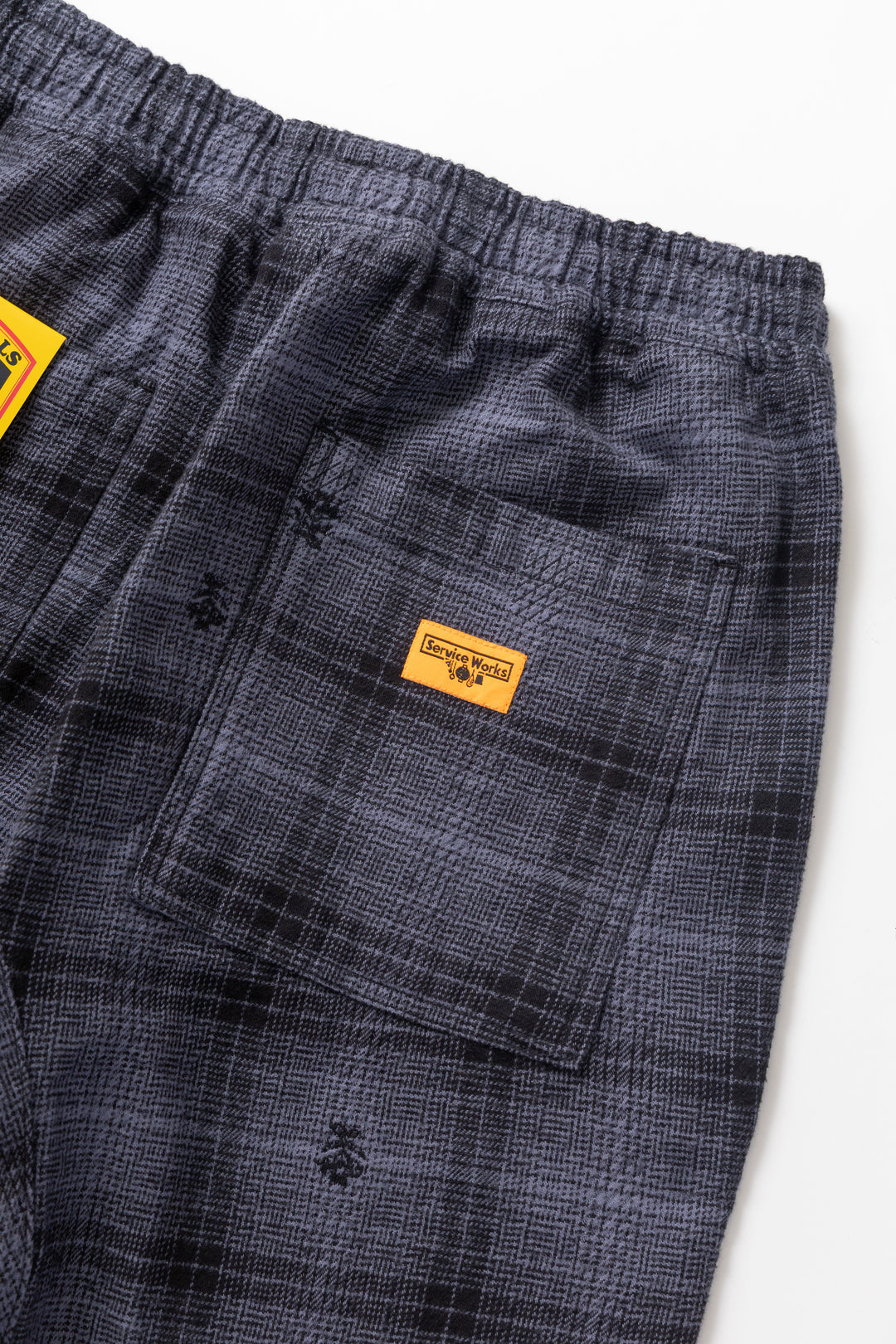 Thistle Plaid Chef Pants - Black