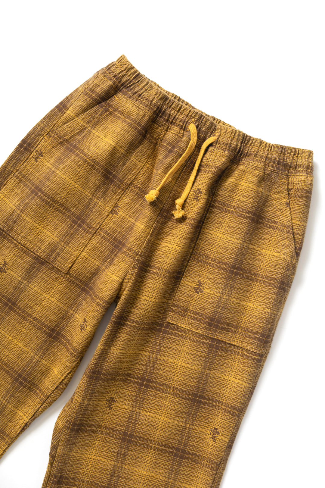 Thistle Plaid Chef Pants - Ochre
