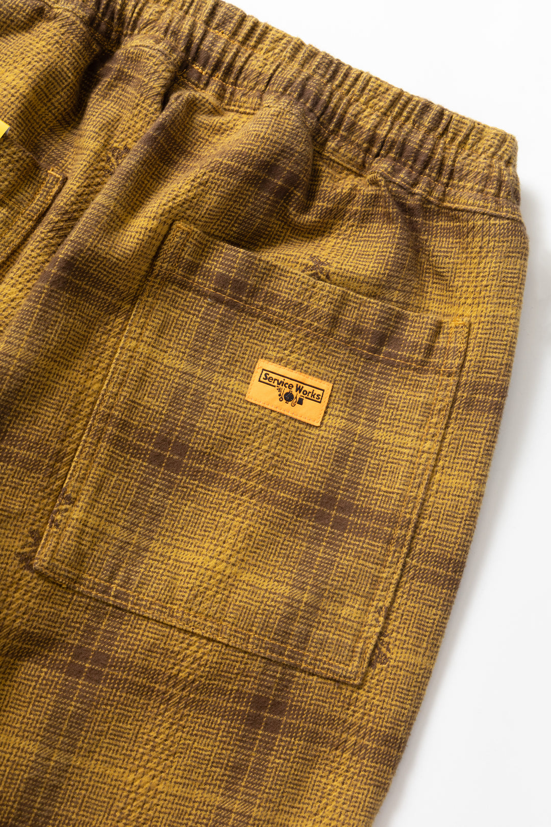 Thistle Plaid Chef Pants - Ochre