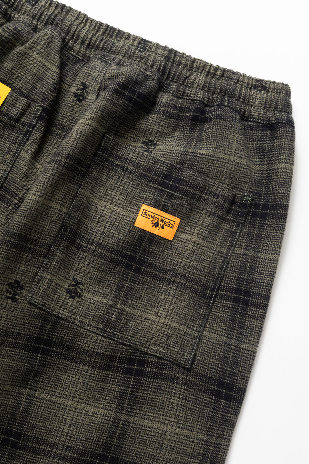 Thistle Plaid Chef Pants - Olive