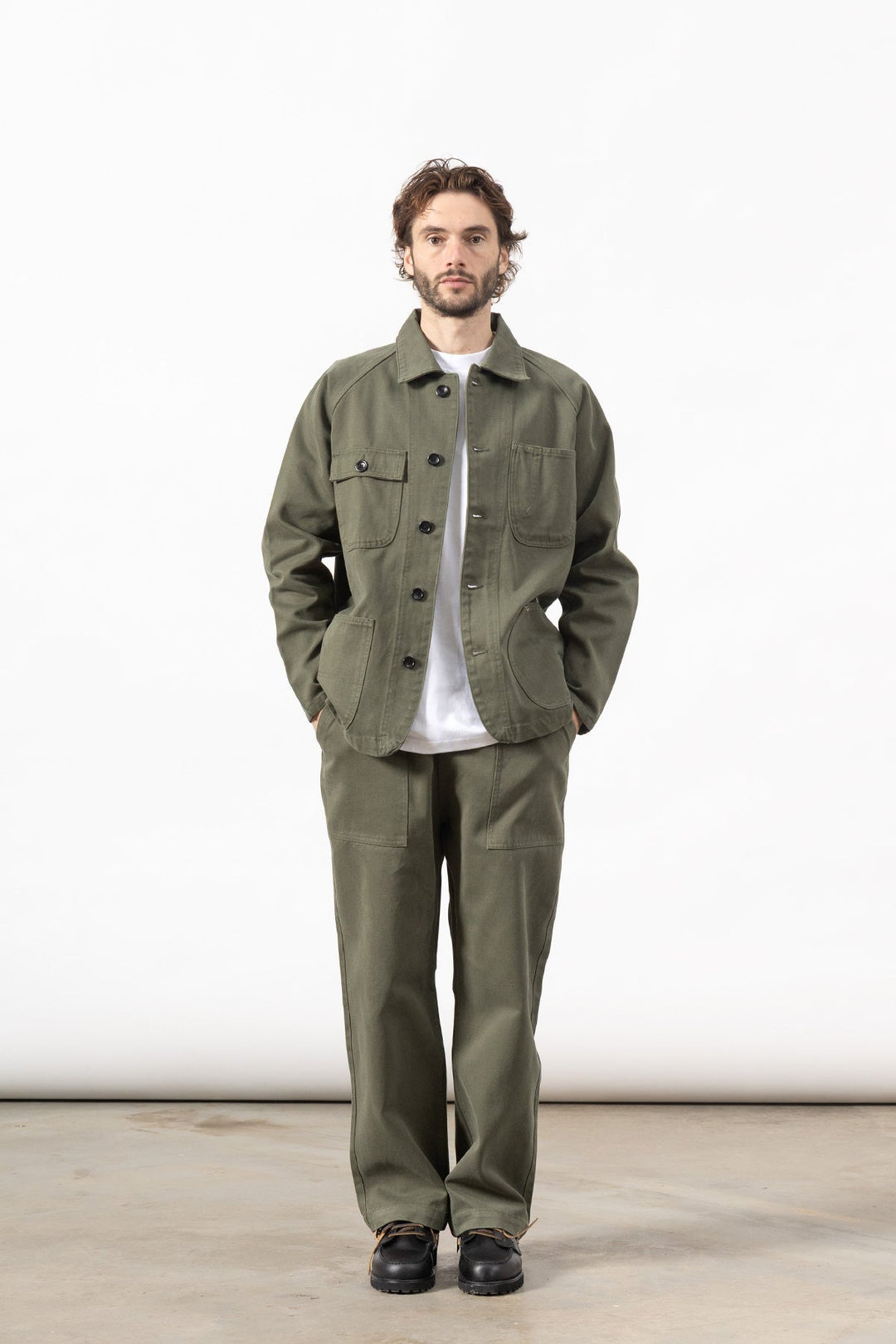 Moleskin Chef Pants - Moss