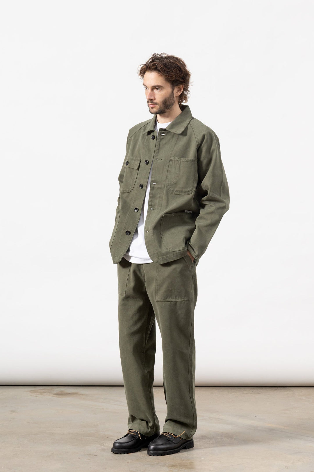 Moleskin Chef Pants - Moss