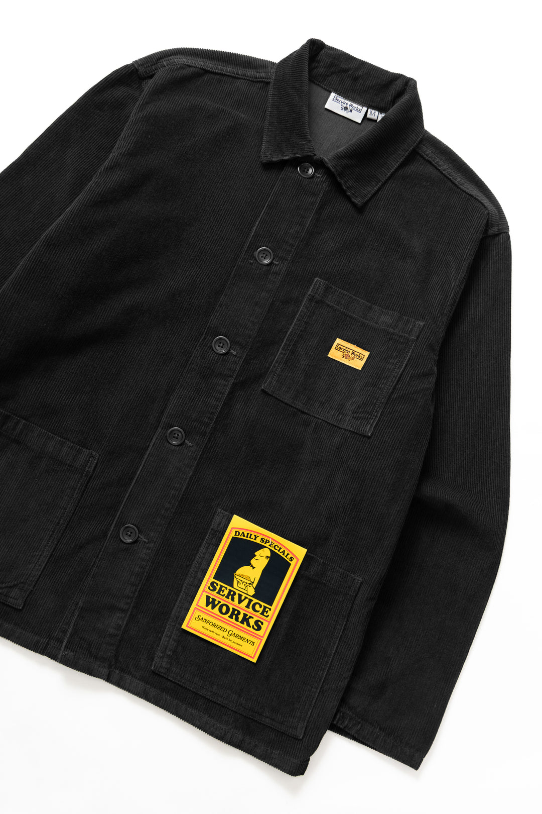 Corduroy Chore Shirt - Black