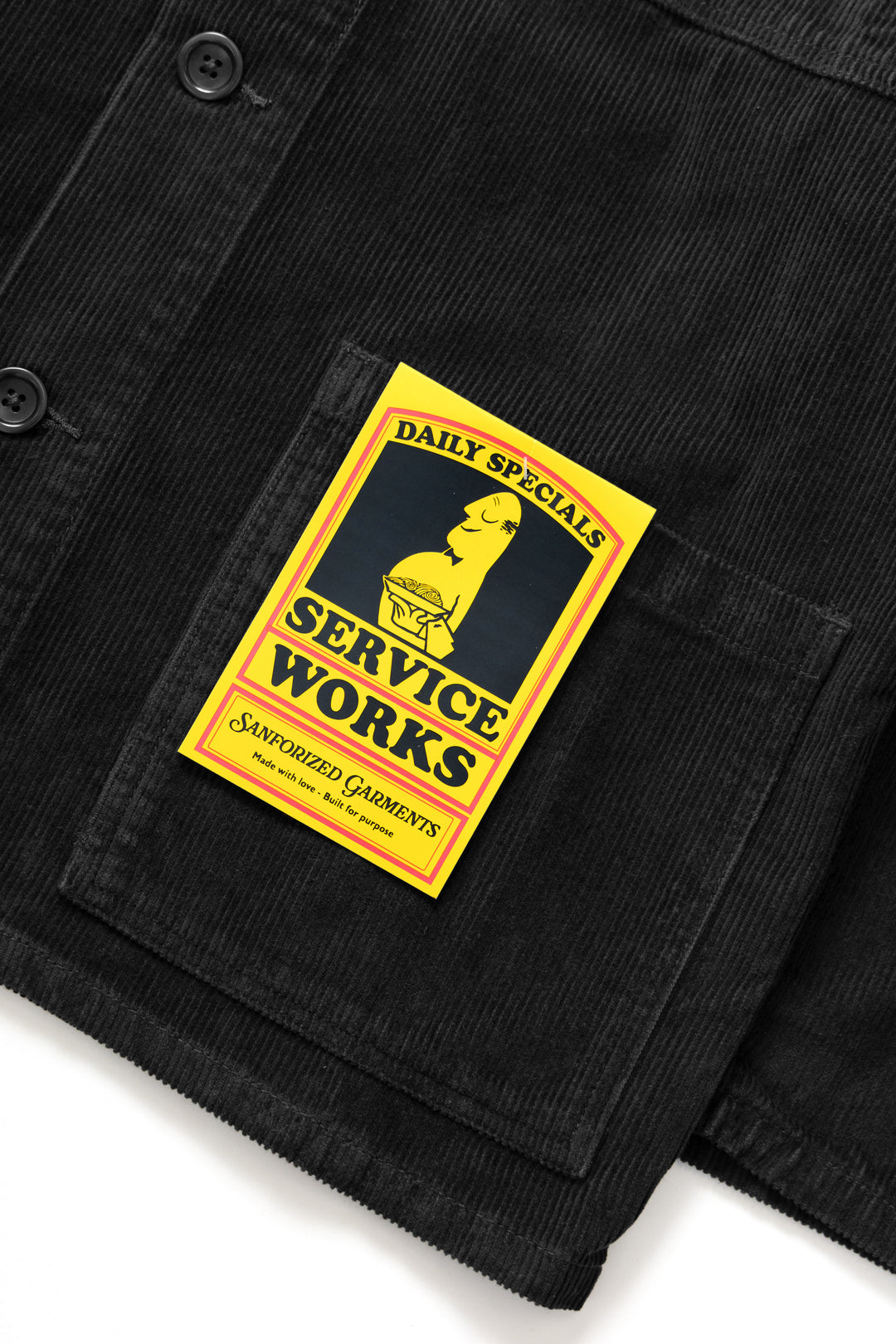 Corduroy Chore Shirt - Black