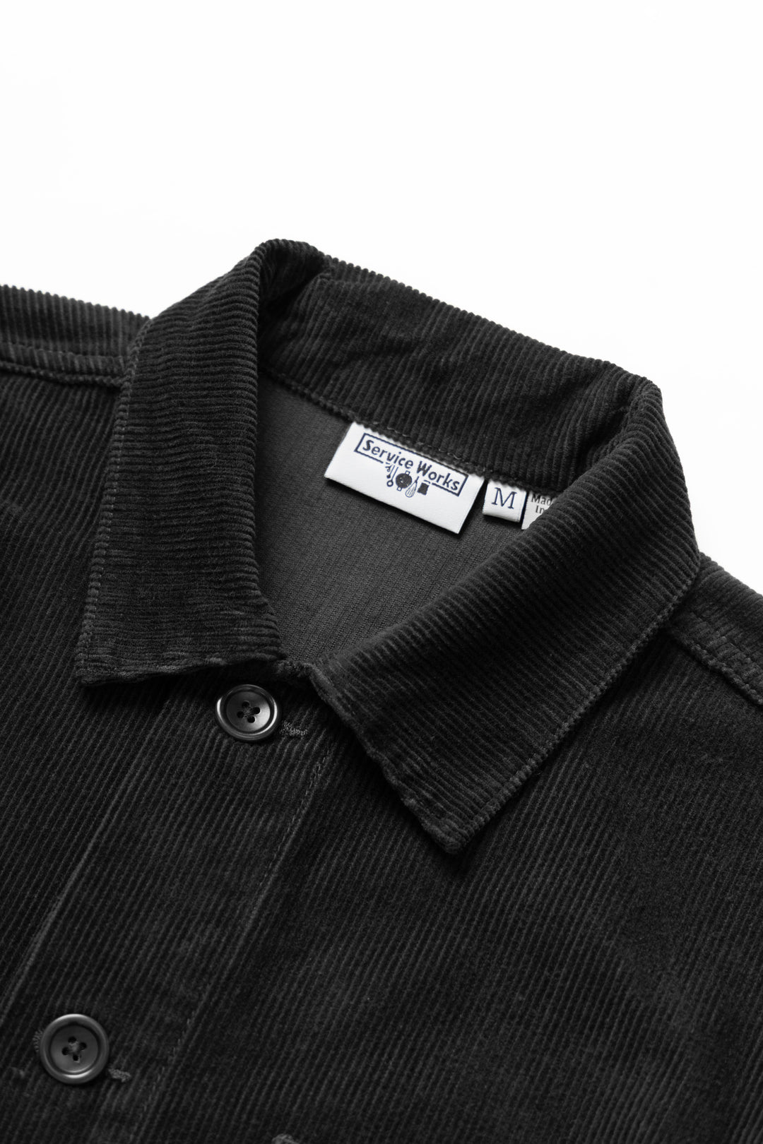 Corduroy Chore Shirt - Black