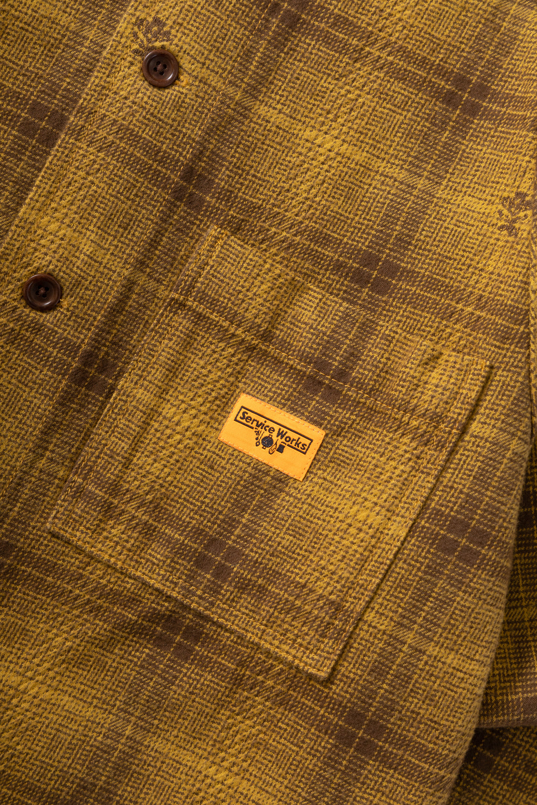 Thistle Plaid Front Of House Jacket - Ochre