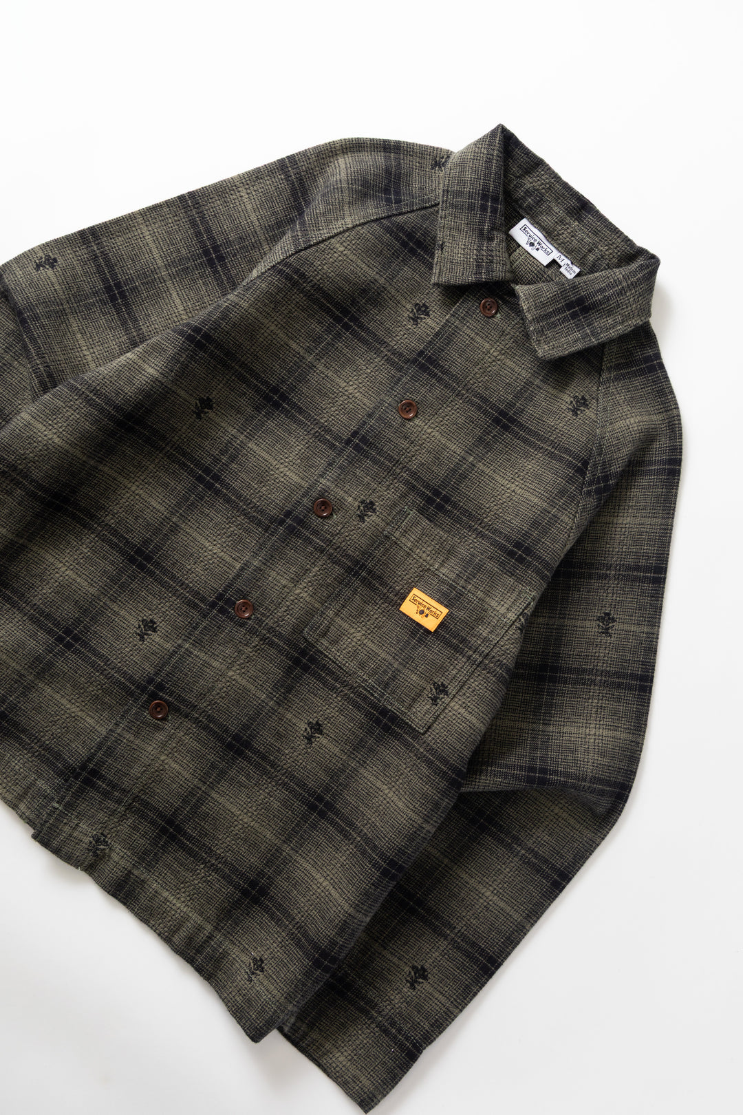 Thistle Plaid Front Of House Jacket - Olive