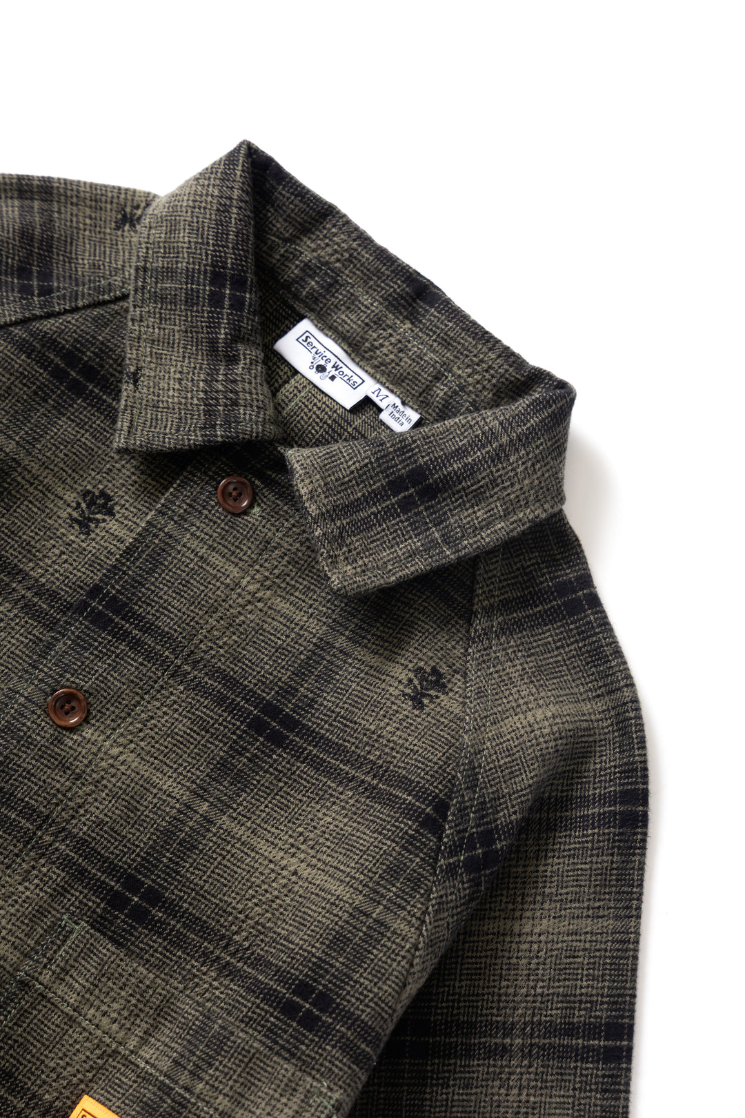 Thistle Plaid Front Of House Jacket - Olive