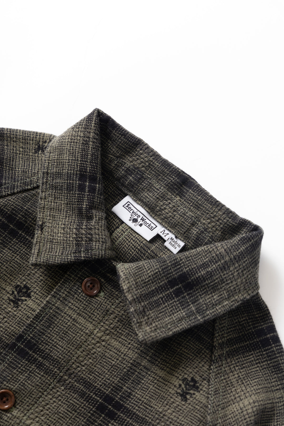 Thistle Plaid Front Of House Jacket - Olive