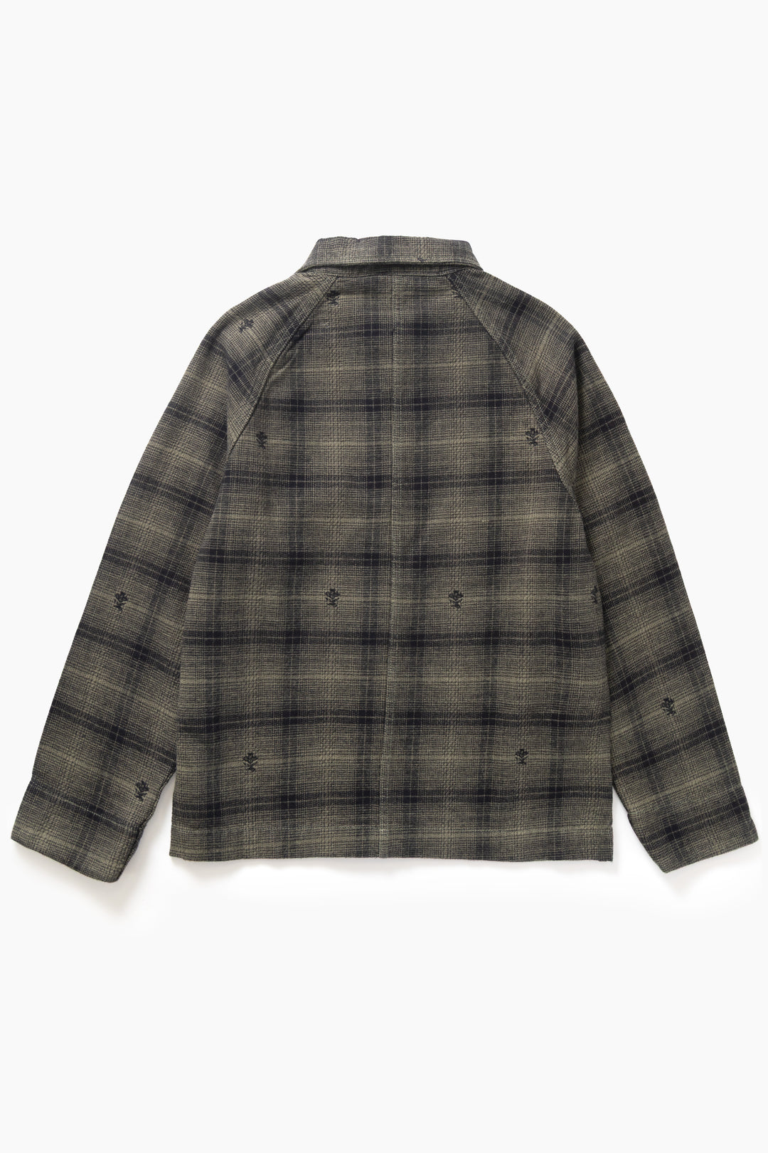 Thistle Plaid Front Of House Jacket - Olive