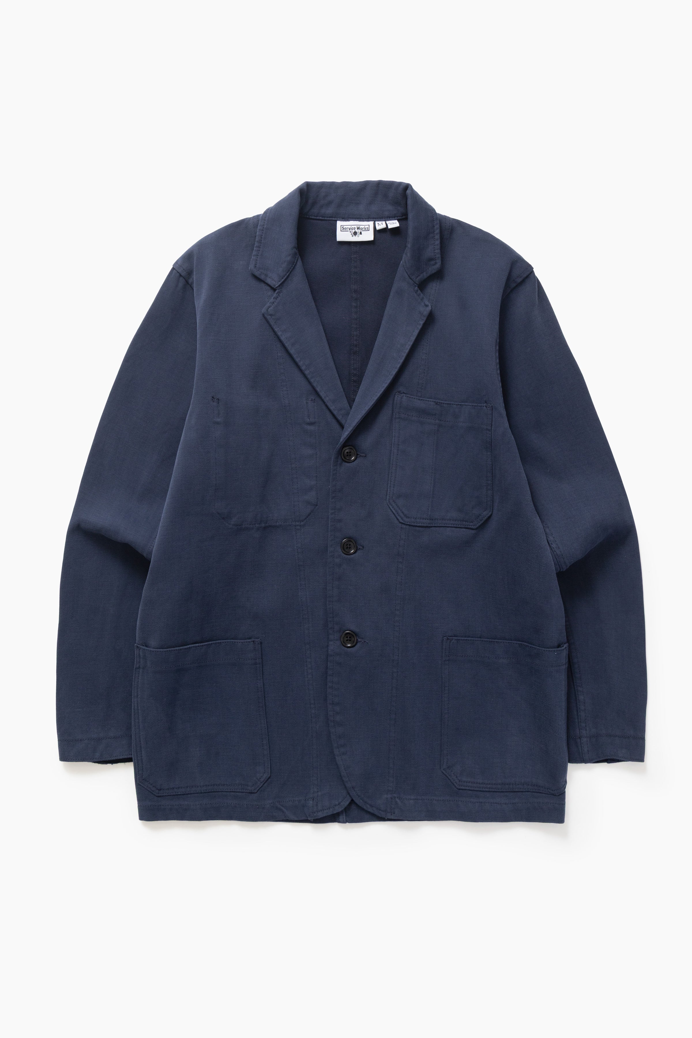 【美品】30's Blue Moleskin Jacket Moleskin Server Suit Jacket - Dark Navy – Service Works London