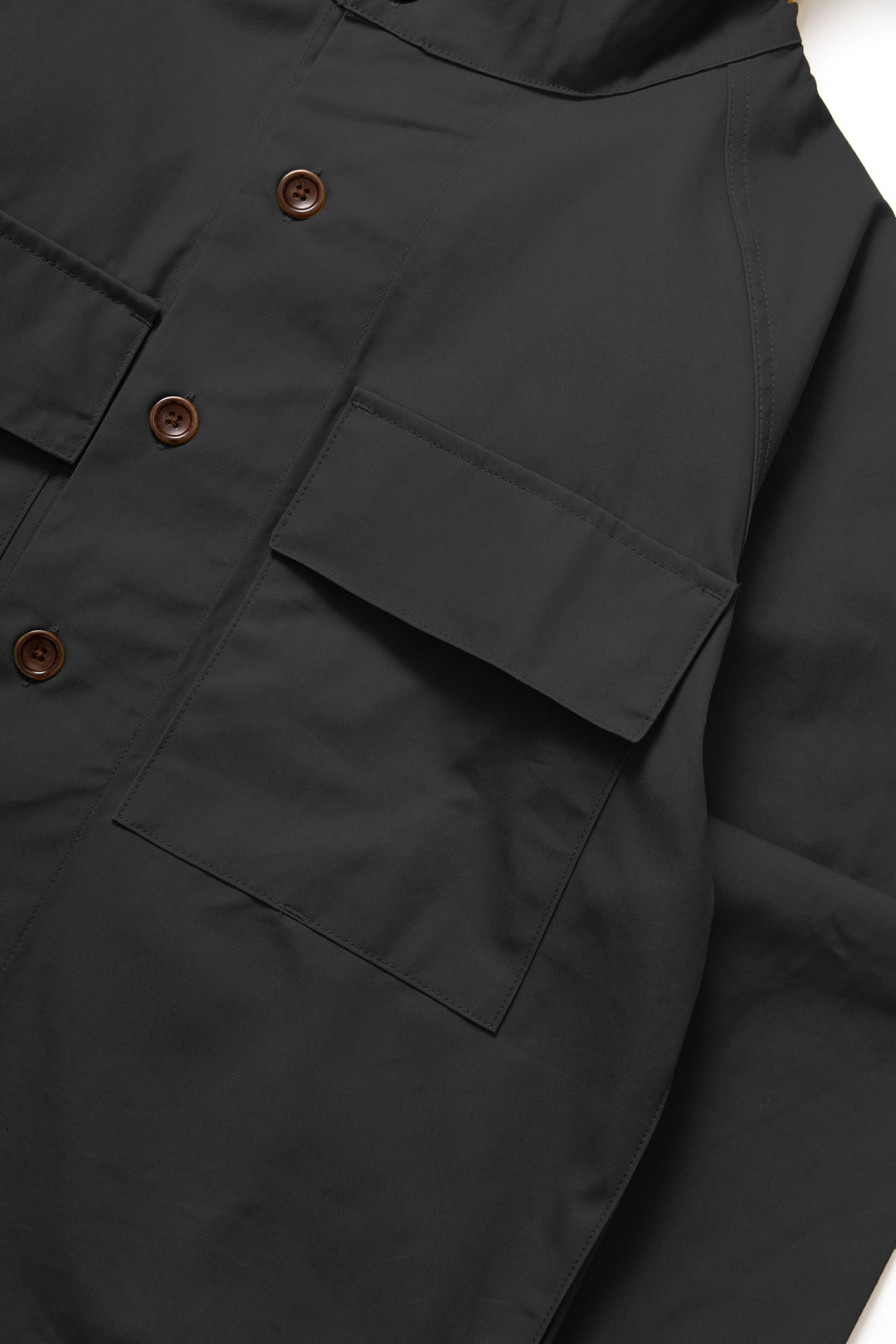Waxed Cotton Allotment Parka - Black