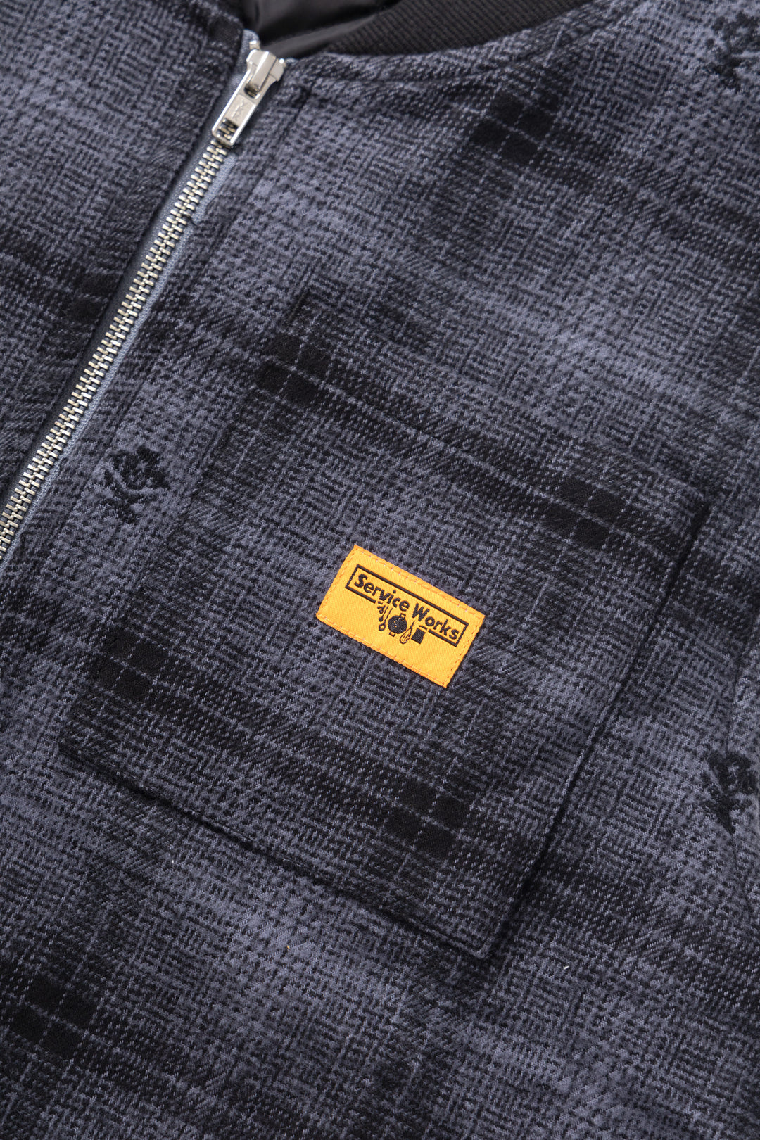 Thistle Plaid Padded Work Vest - Black