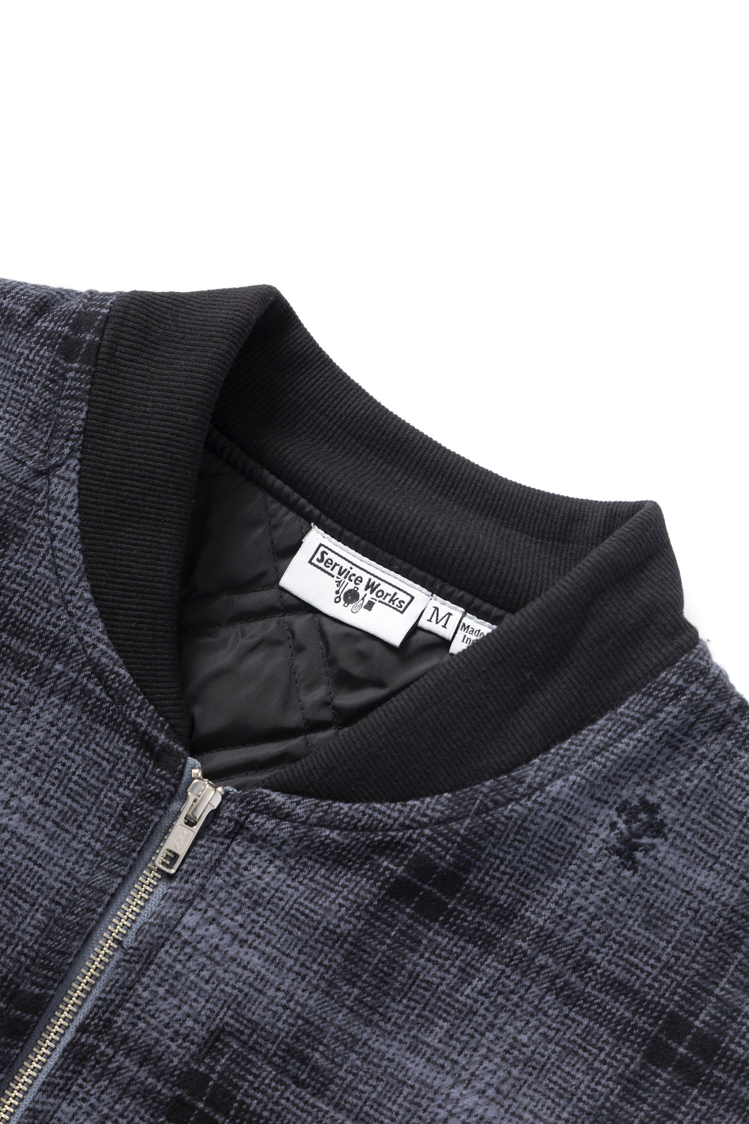 Thistle Plaid Padded Work Vest - Black