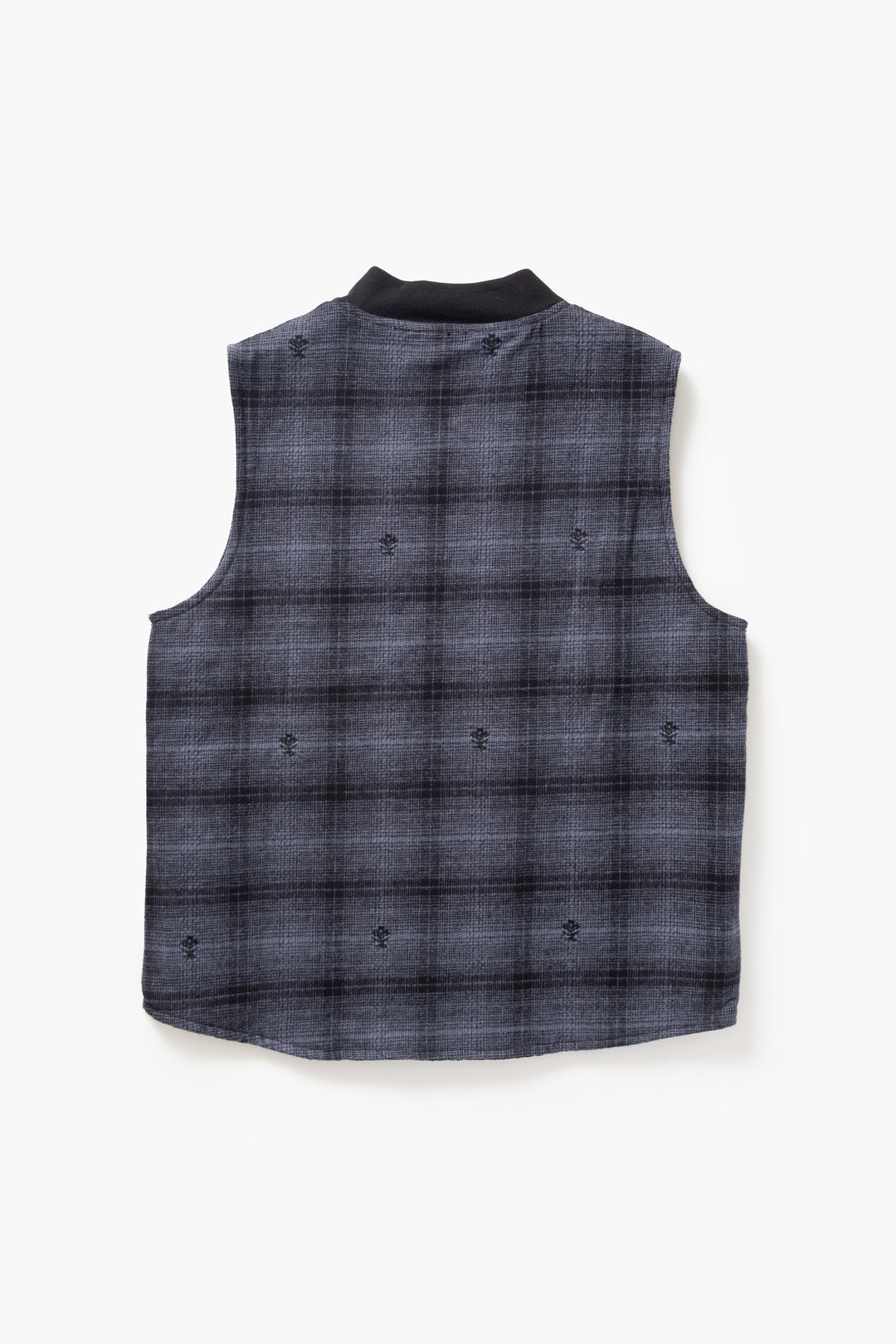 Thistle Plaid Padded Work Vest - Black