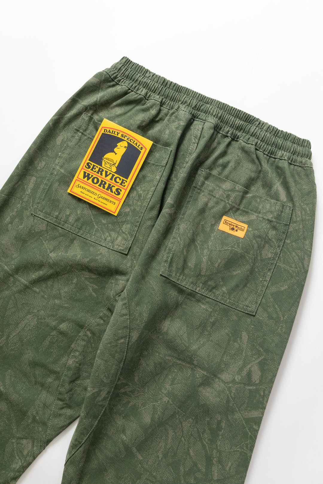 Xerox Camo Chef Pants - Olive