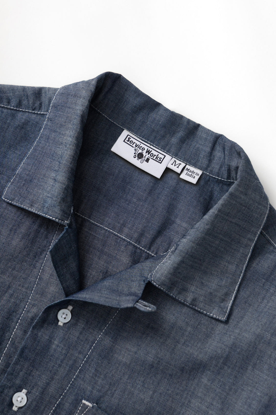Chambray Resort Shirt - Dark Blue