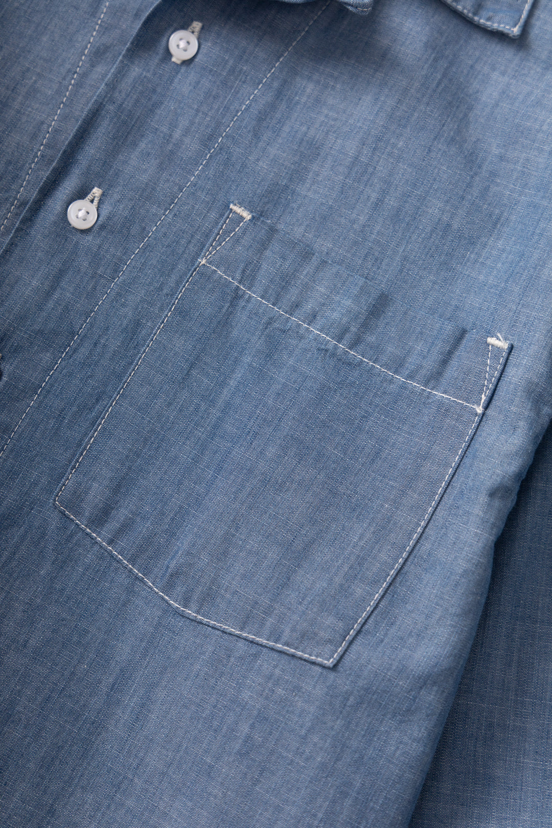 Chambray Resort Shirt - Light Blue