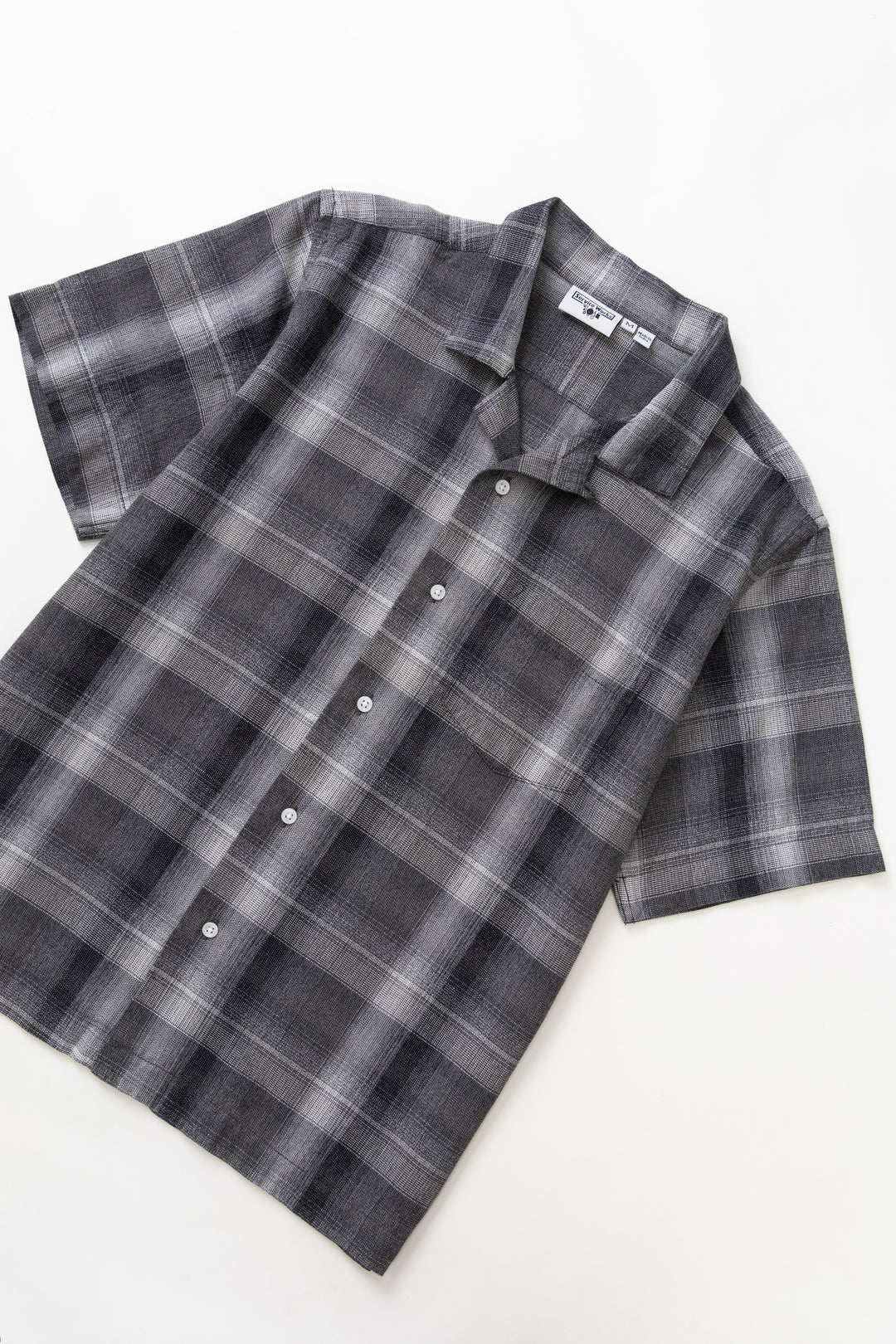 Plaid Resort Shirt - Black