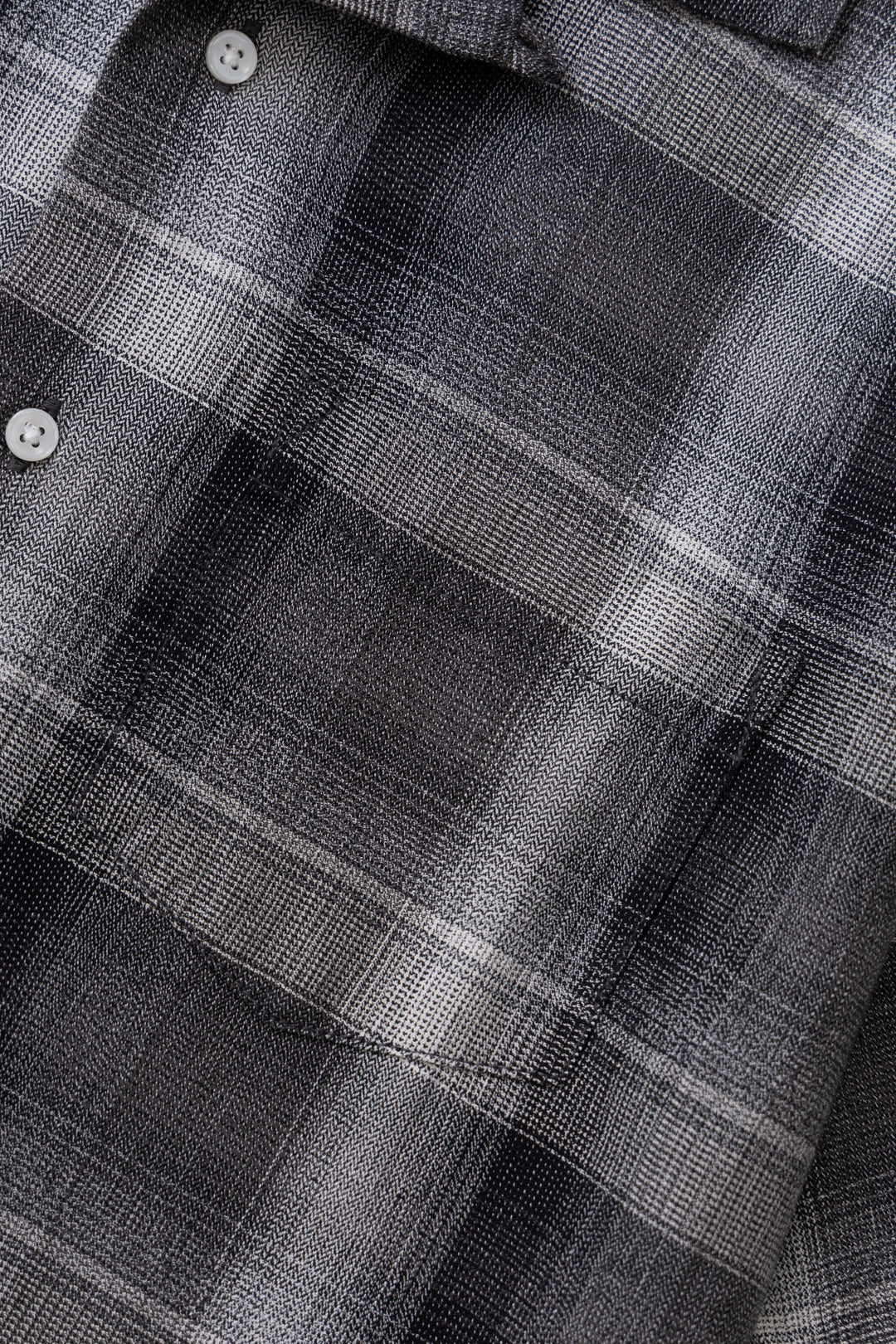 Plaid Resort Shirt - Black