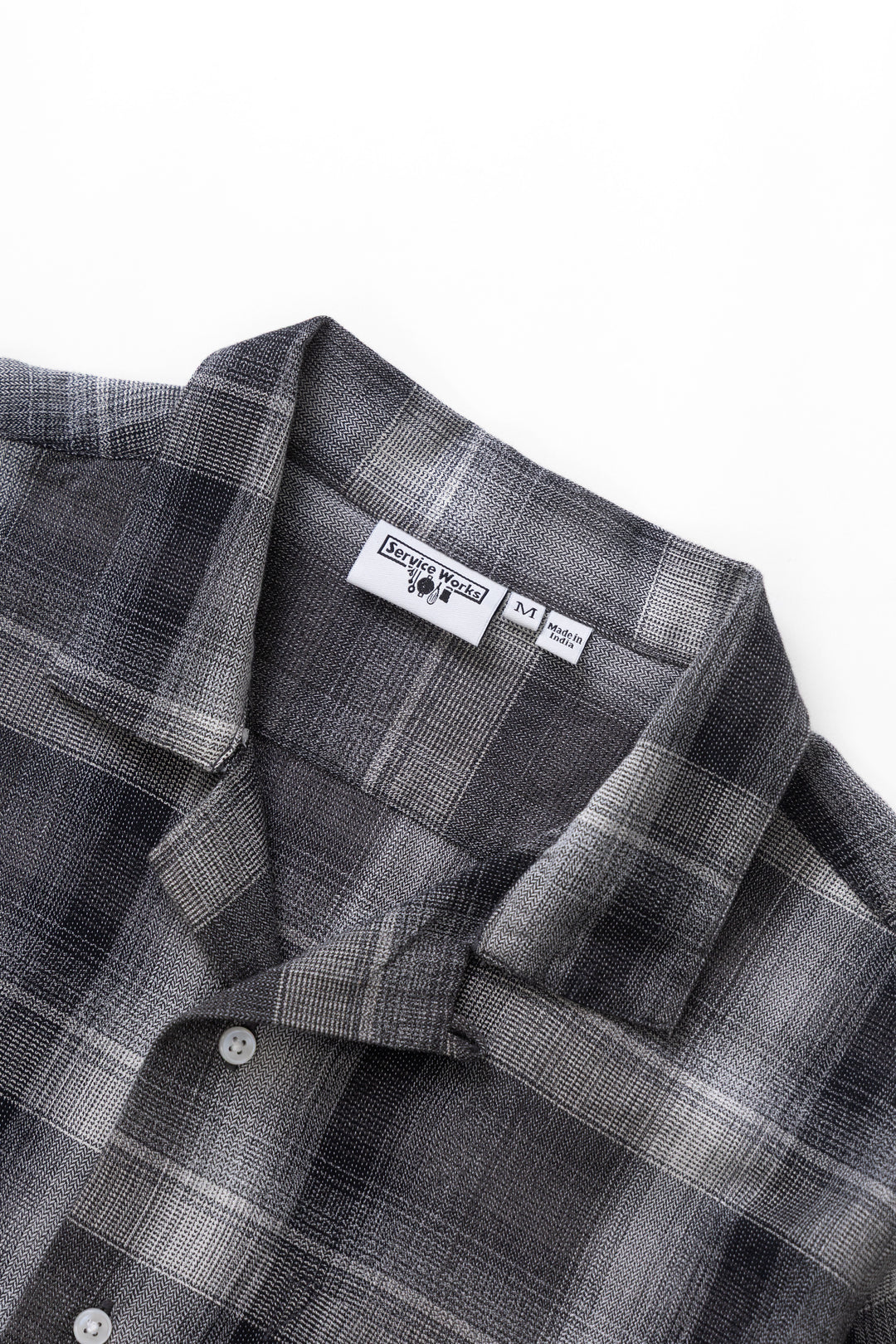 Plaid Resort Shirt - Black