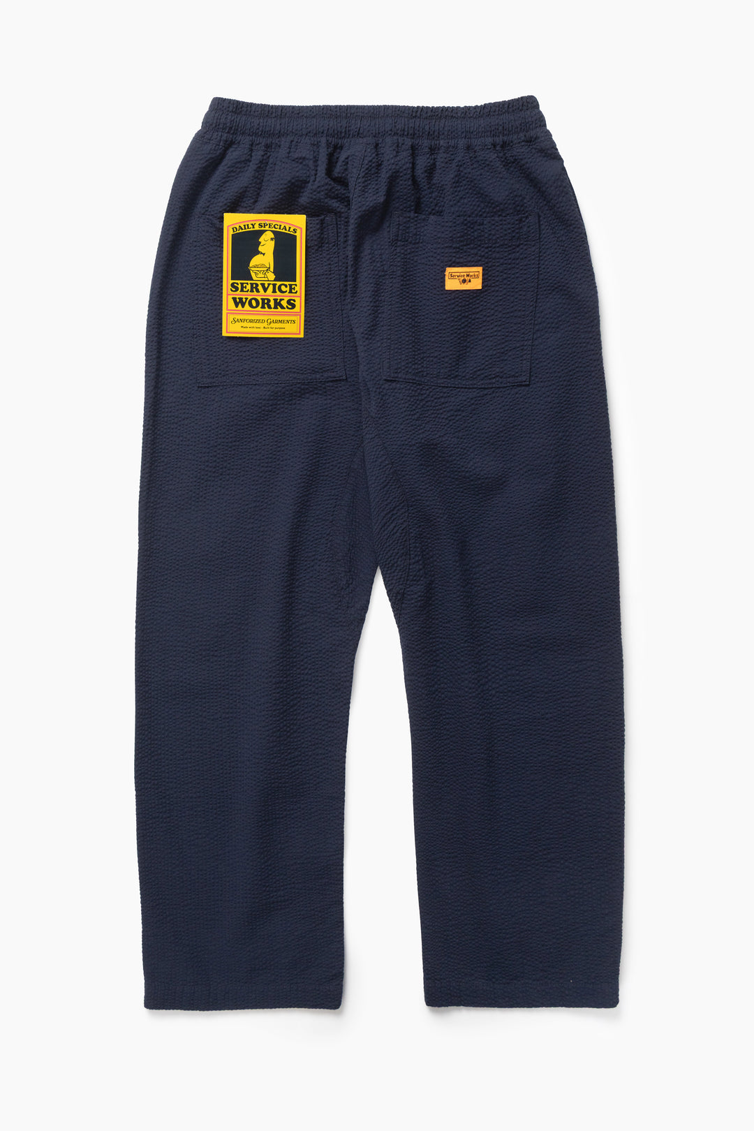 Seersucker Chef Pants - Dark Navy