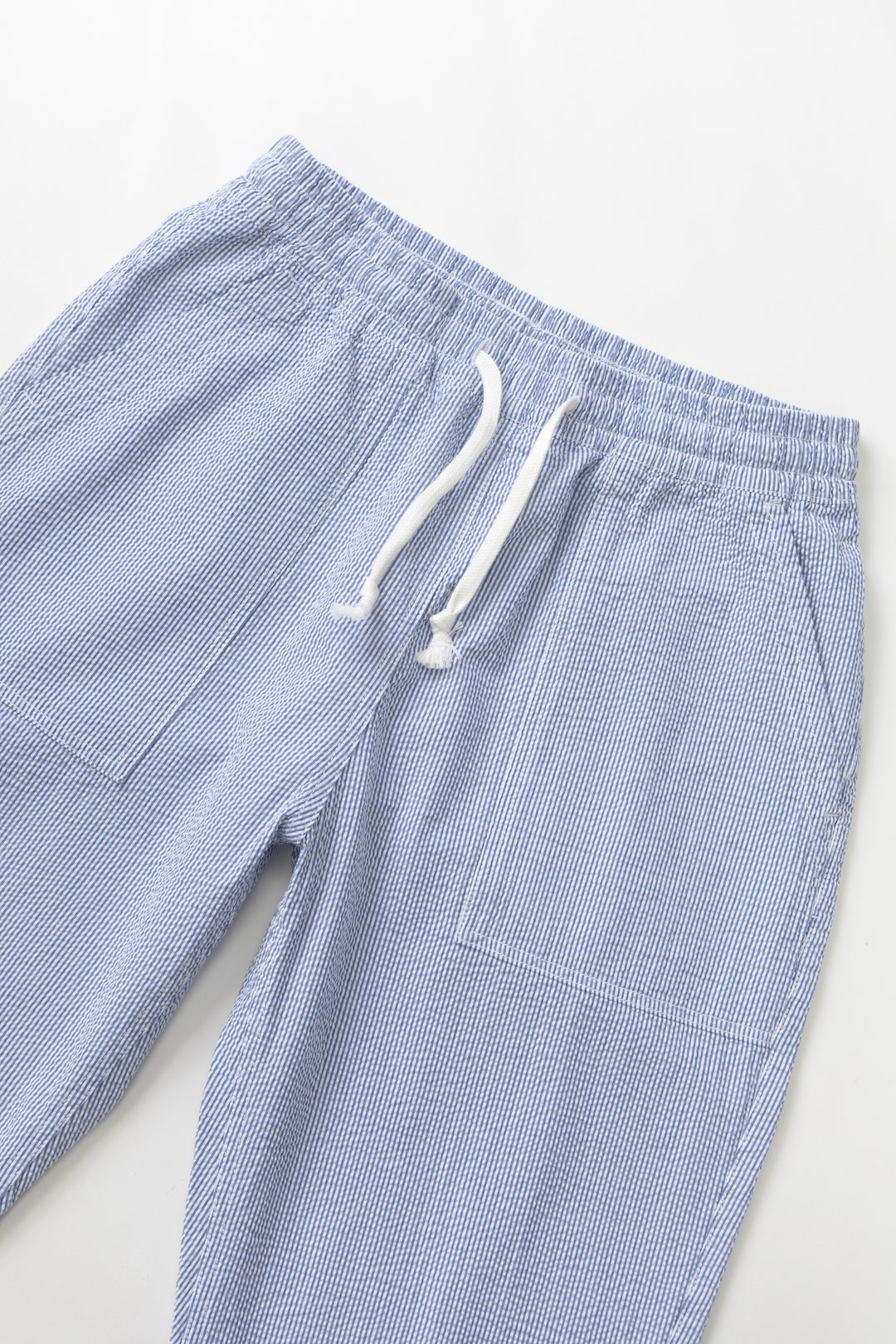 Seersucker Chef Pants - Navy Stripe