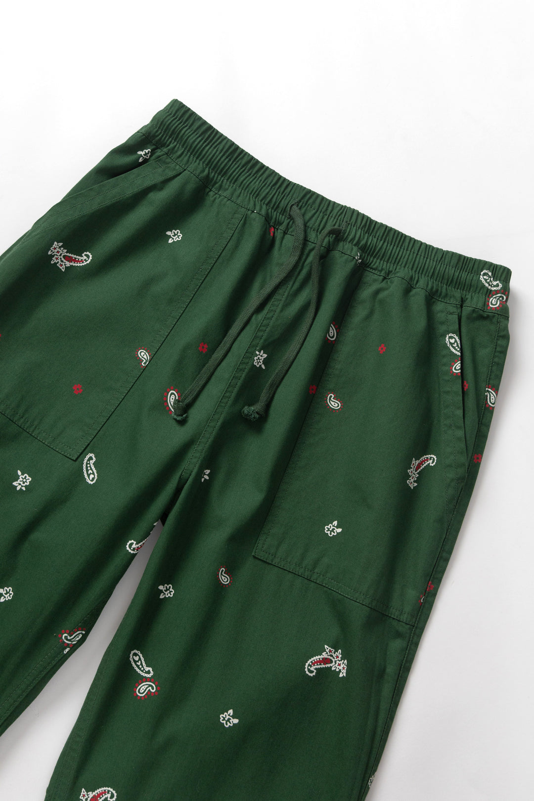 Paisley Chef Pants - Forest