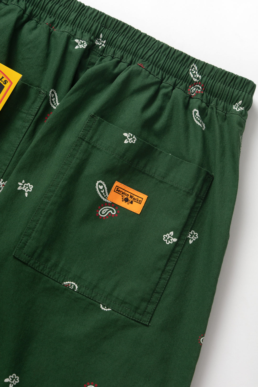 Paisley Chef Pants - Forest