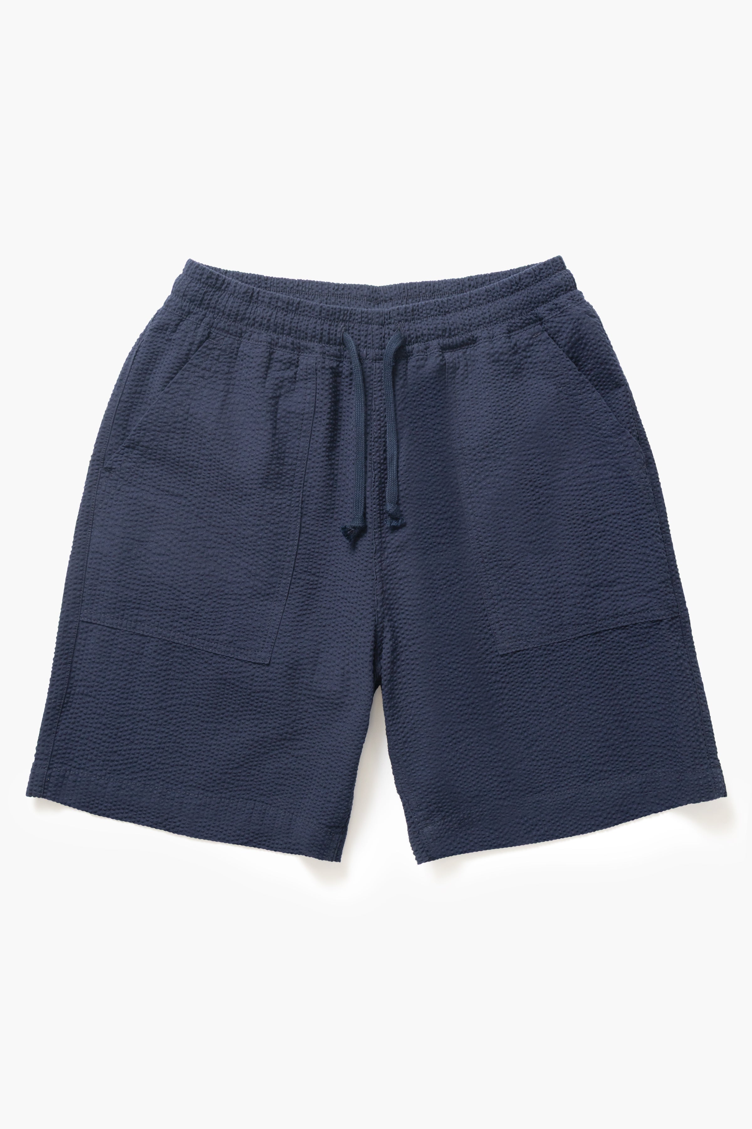 Service Works - Seersucker Chef Shorts - Dark Navy – Service Works