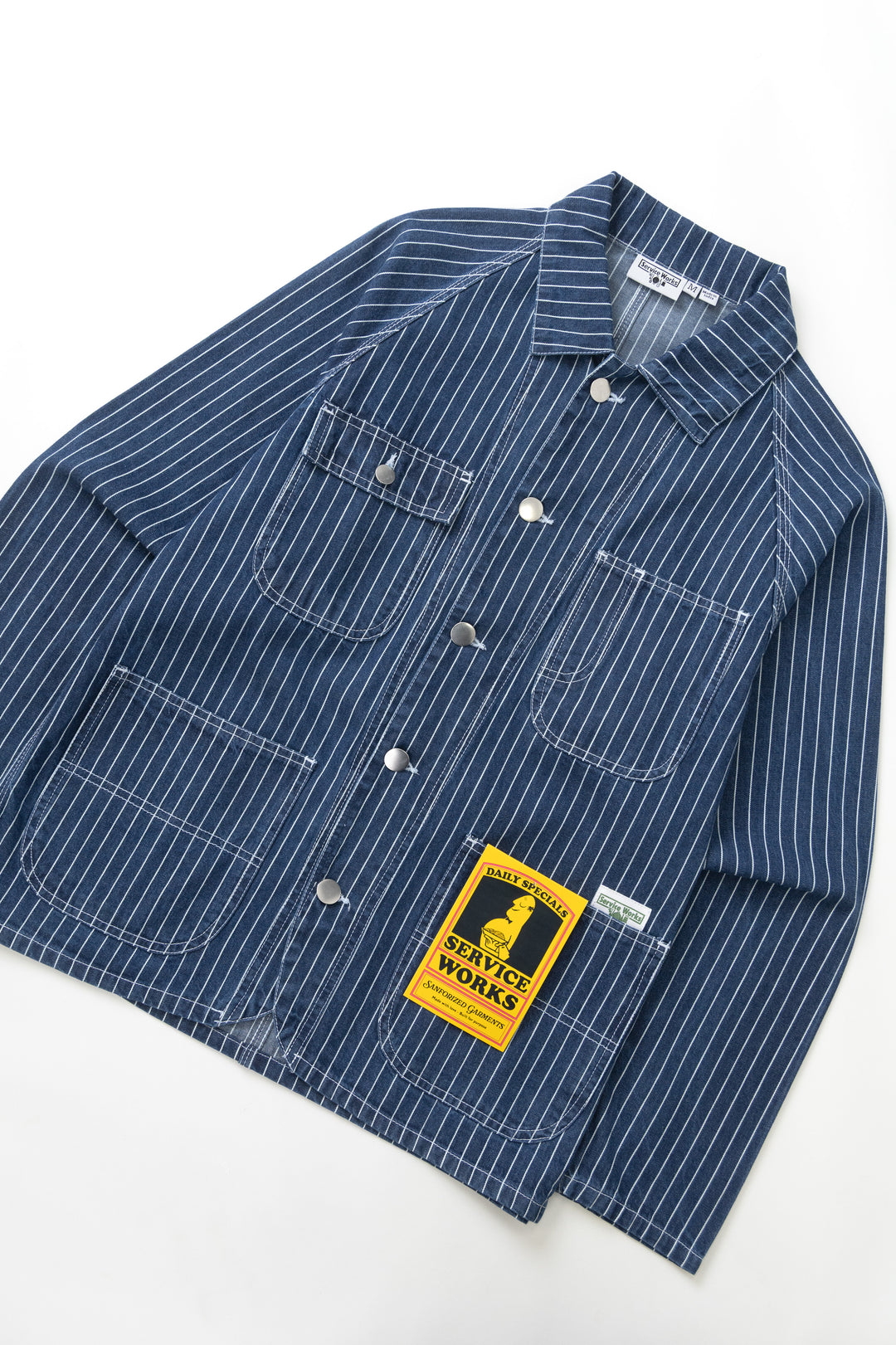 Pinstripe Denim Coverall 2.0 - Indigo