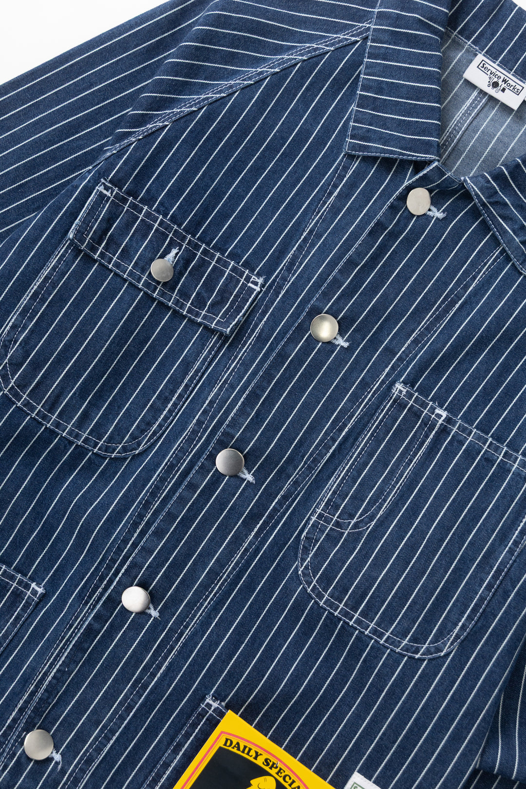 Pinstripe Denim Coverall 2.0 - Indigo