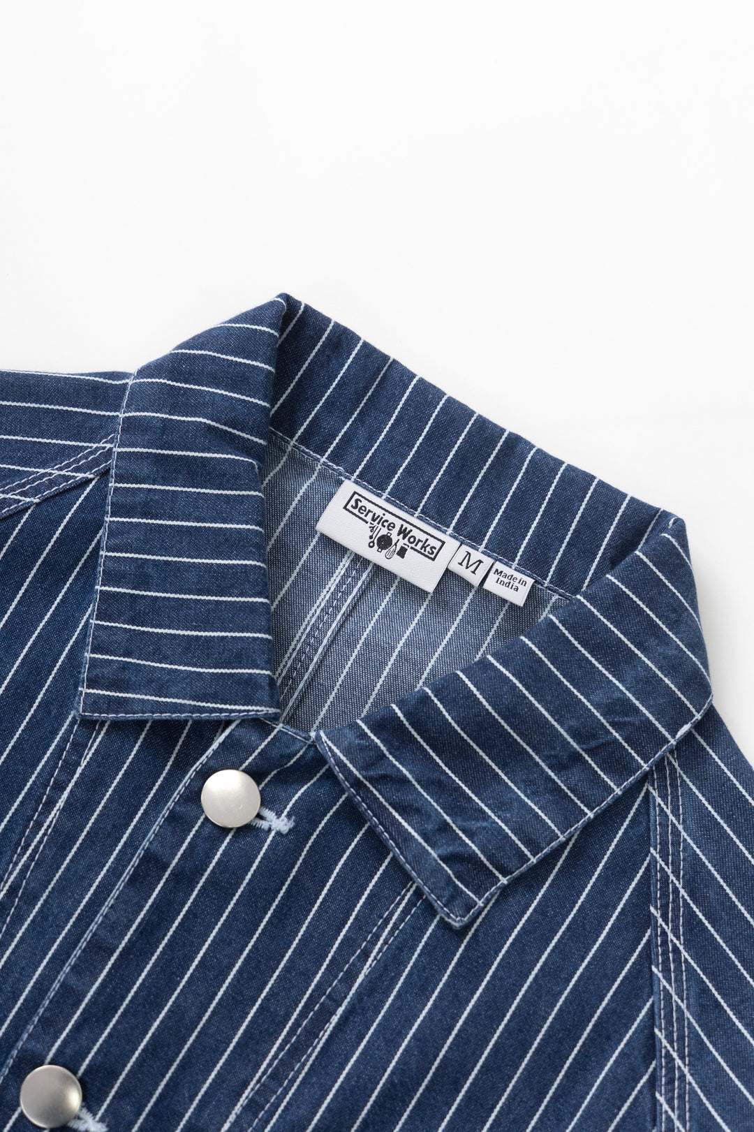 Pinstripe Denim Coverall 2.0 - Indigo