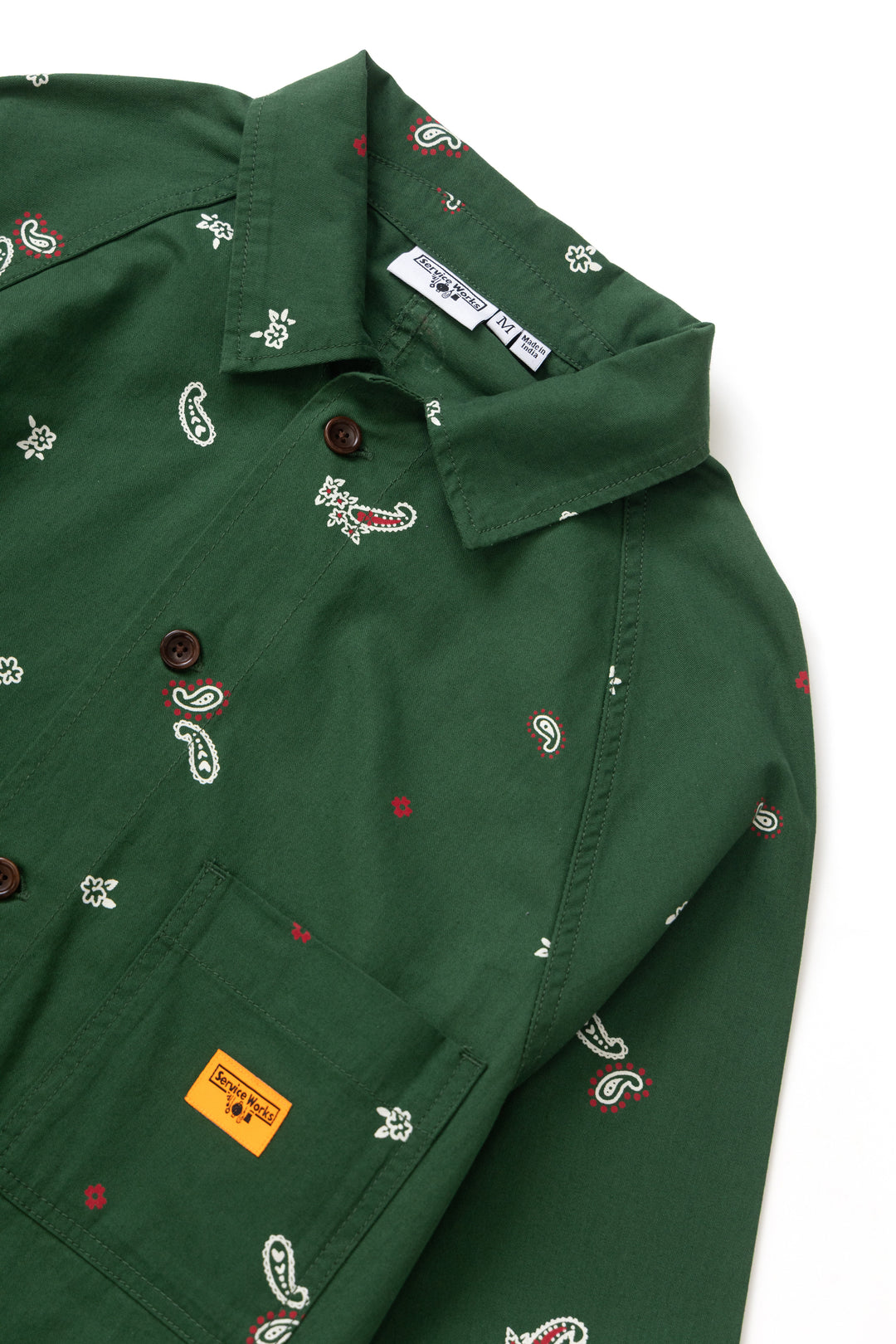 Paisley Front Of House Jacket - Forest