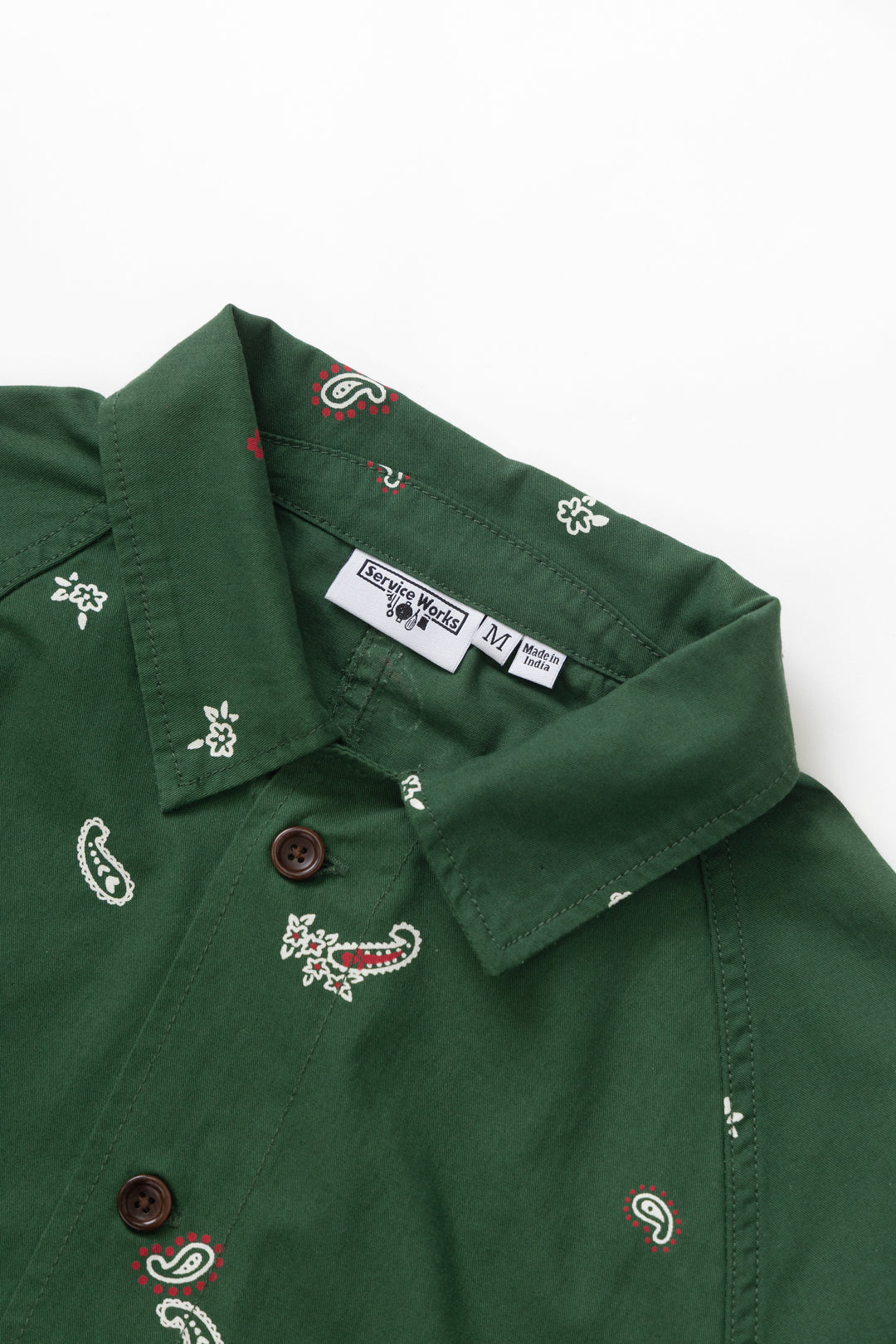 Paisley Front Of House Jacket - Forest