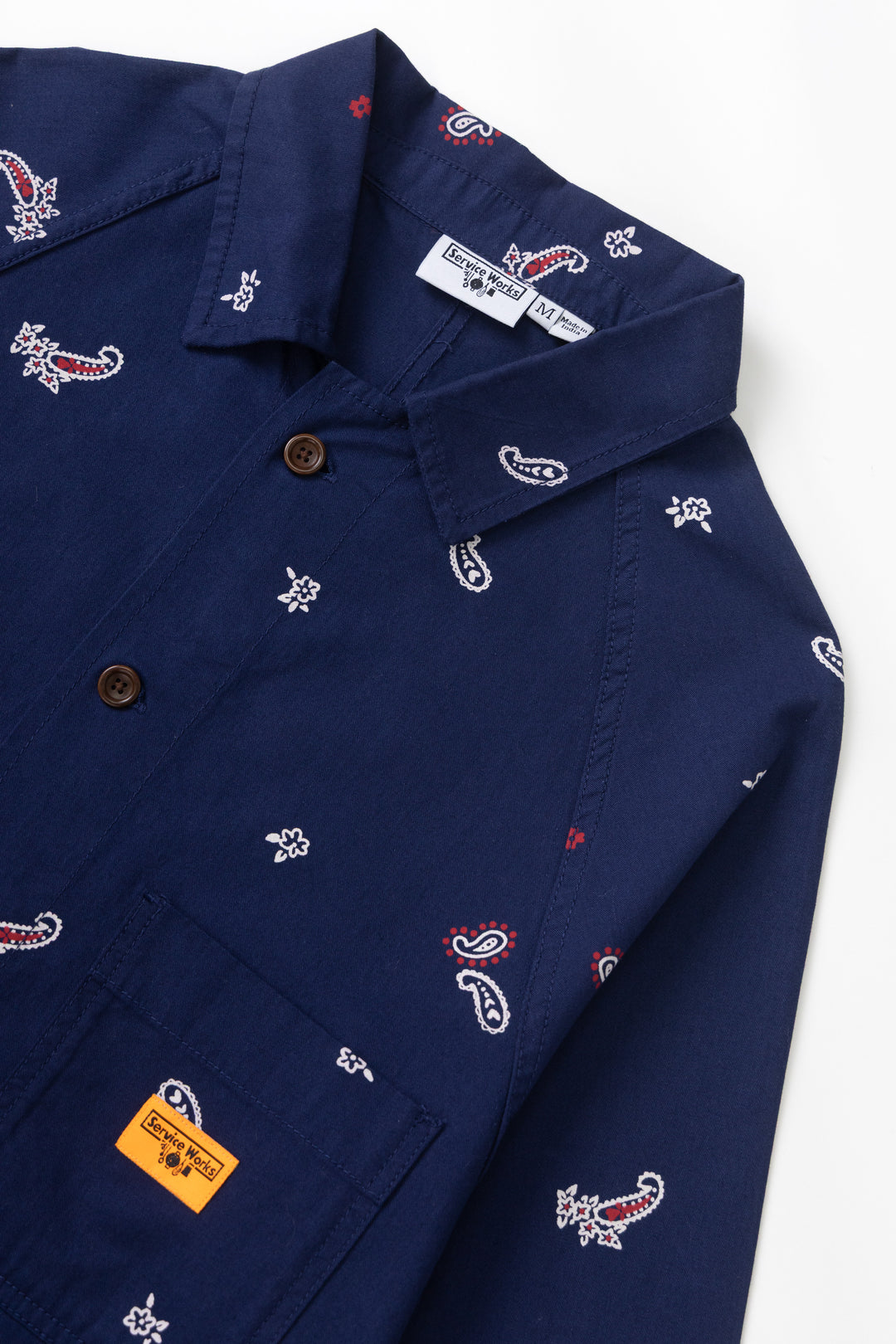 Paisley Front Of House Jacket - Royal