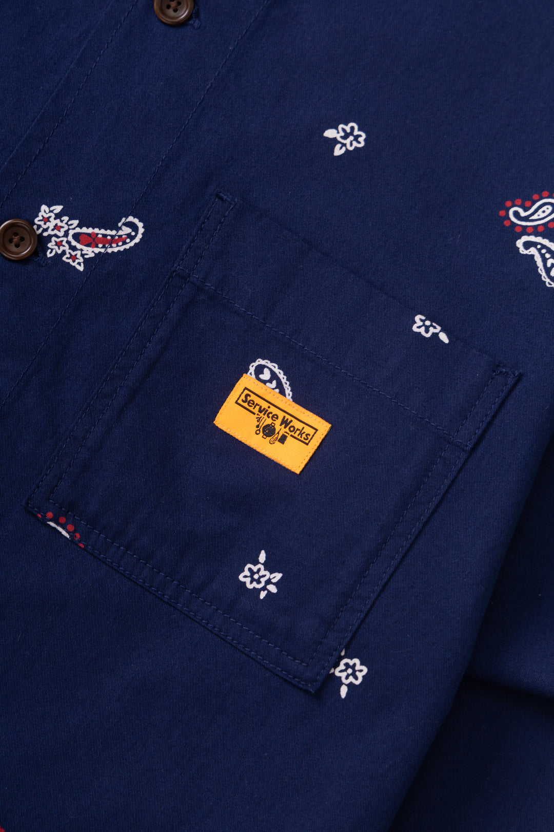 Paisley Front Of House Jacket - Royal