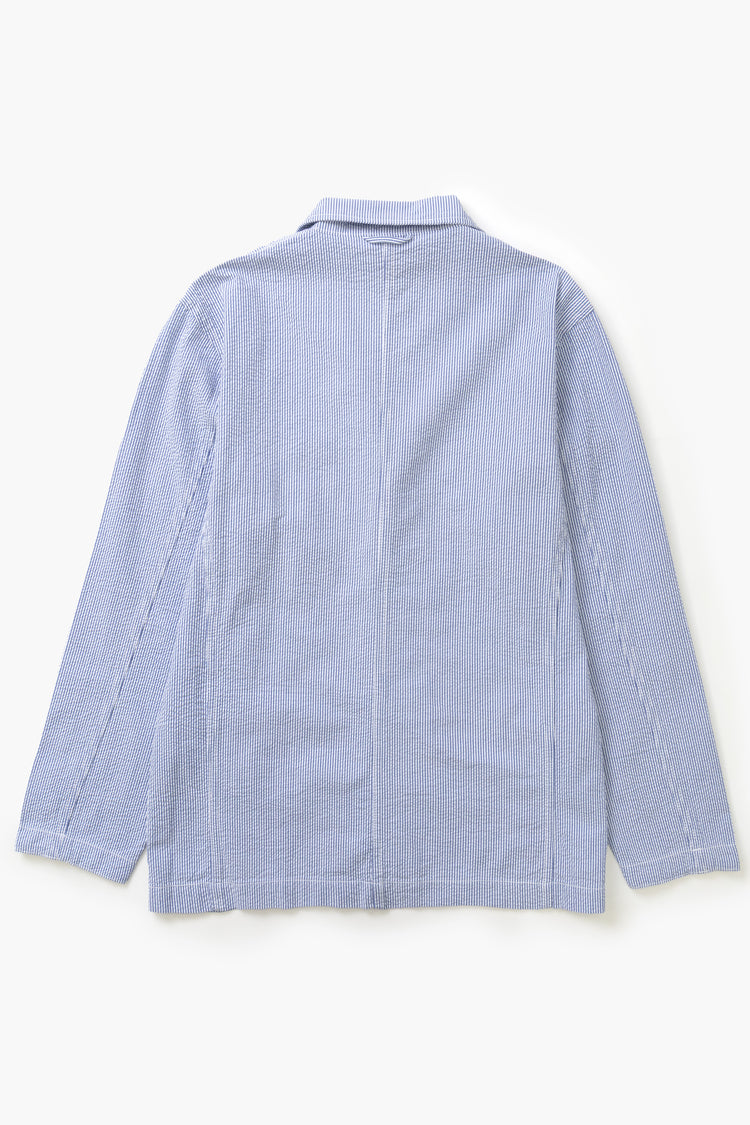 Server Mess Jacket Service Works - Seersucker Server Suit Jacket - Navy Stripe – Service ...